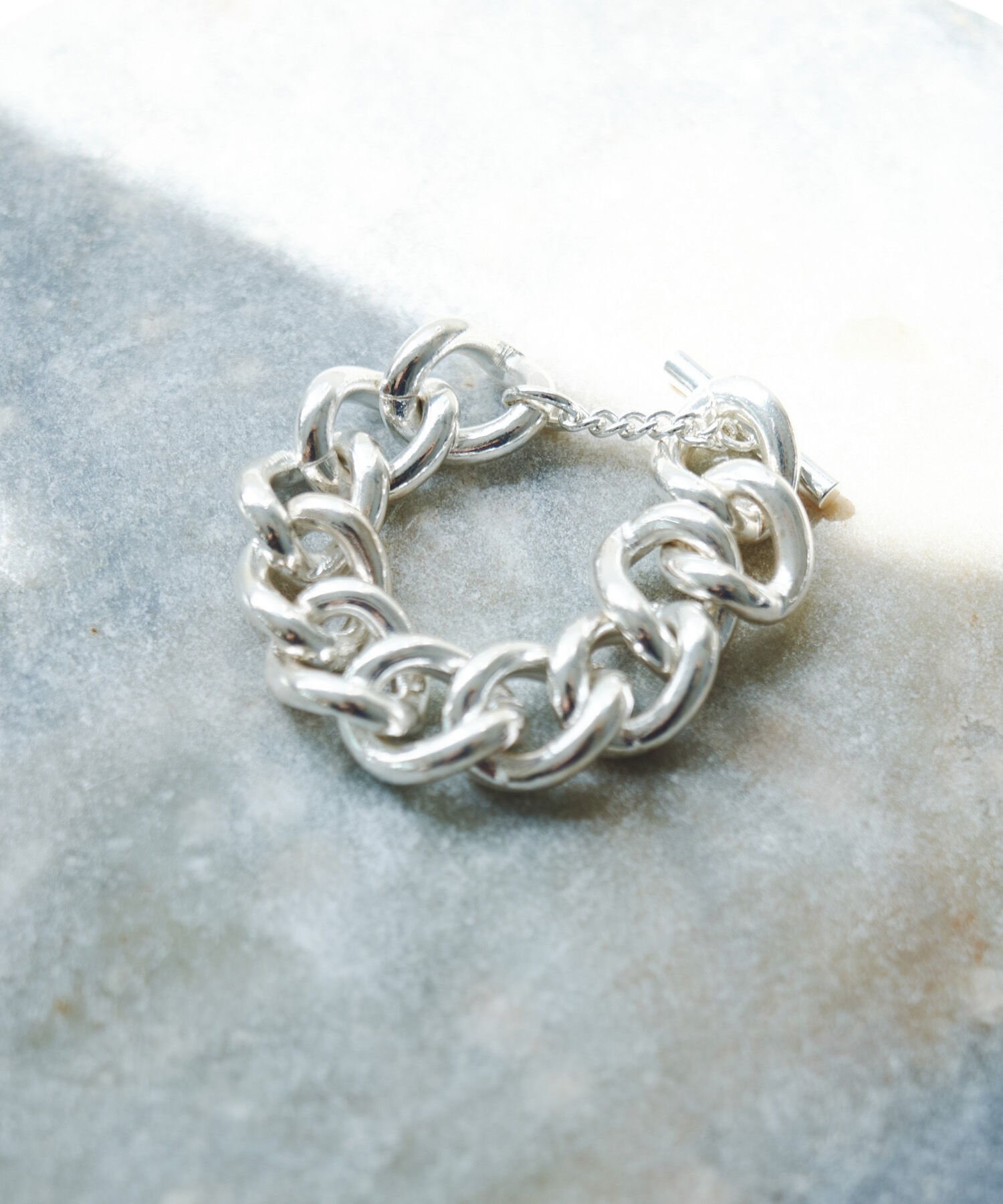 URBAN RESEARCH ROSSO「in mood　BIG CURB -bracelet」|ブレスレット・バングル|シルバー
