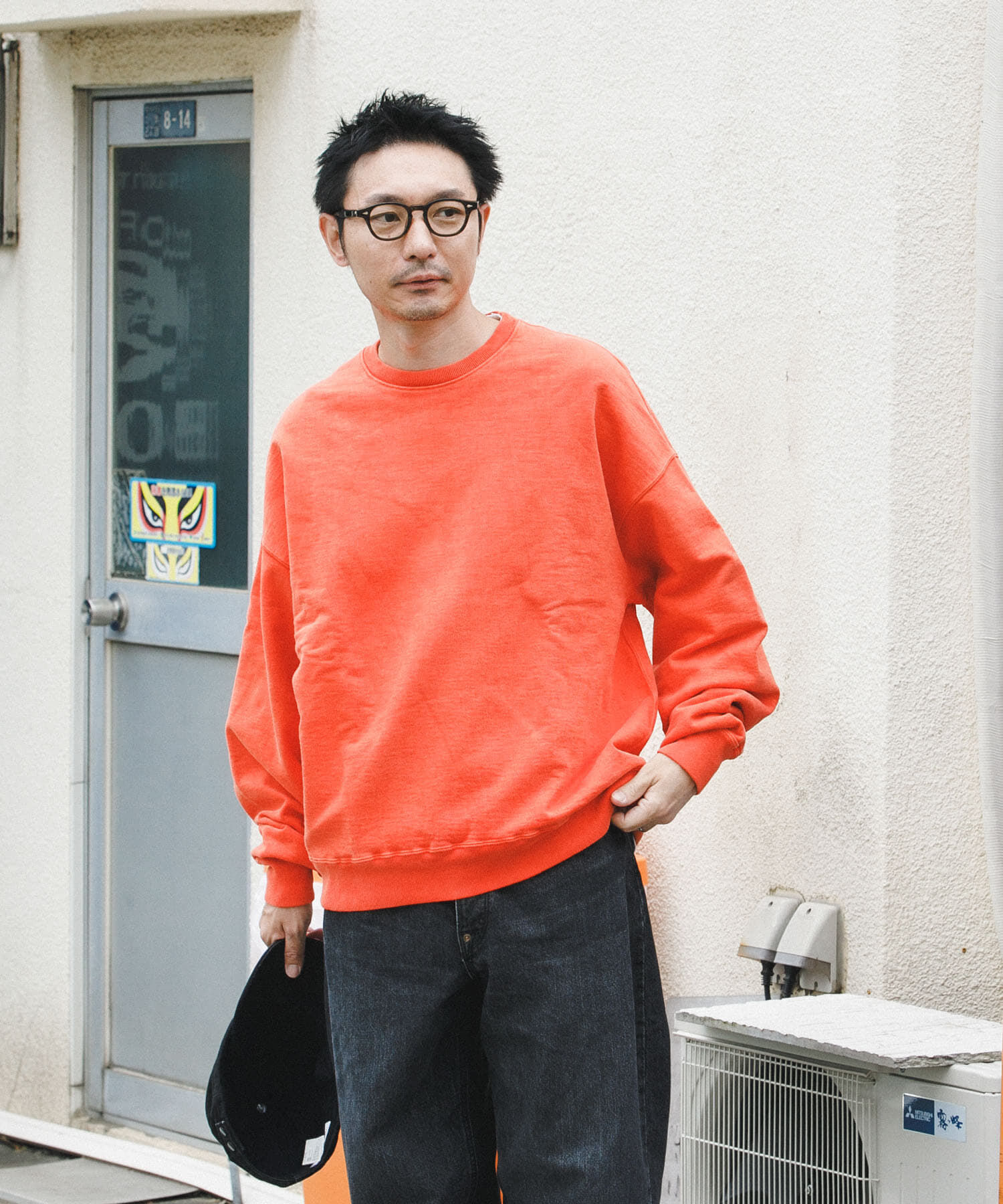 URBAN RESEARCH「LOGIC ONE PIGMENT SWEAT」|スウェット・ジャージ|オレンジ