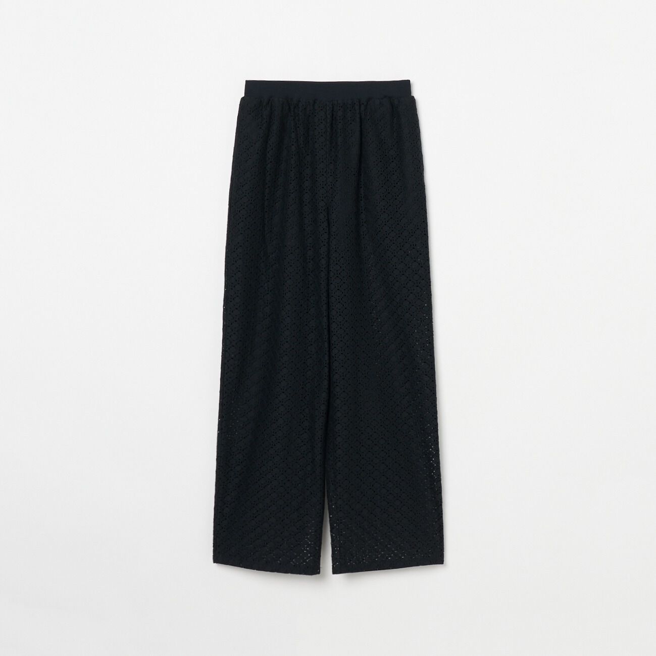 HELIOPOLE「HELIOPOLE LACE PANTS」|チノ|ブラック