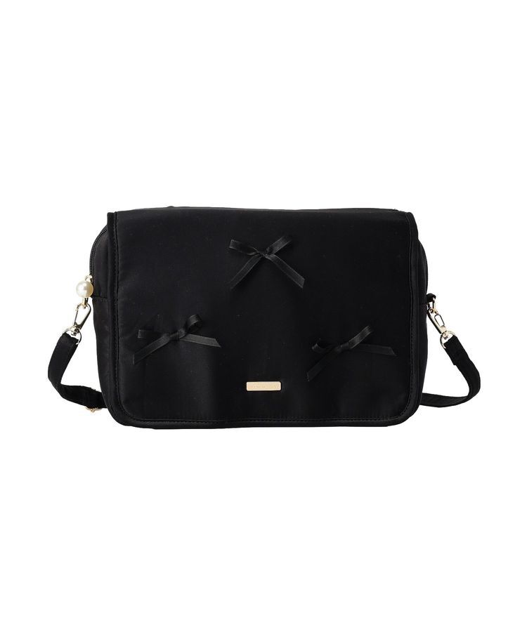 Maison de FLEUR「【2Way】リボン付き2Wayマルチケース」|ポーチ|