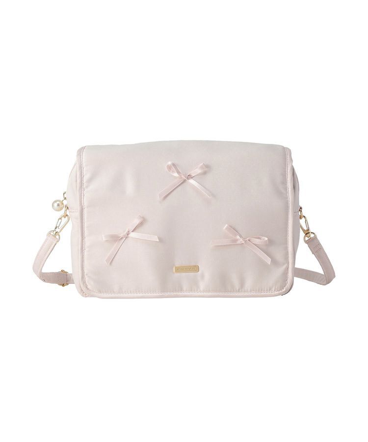 Maison de FLEUR「【2Way】リボン付き2Wayマルチケース」|ポーチ|