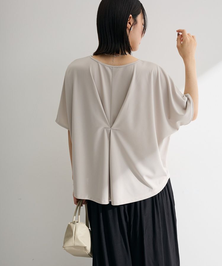 Green Parks「【優秀ブラウス】マルチ機能バックデザインブラウス」|Tシャツ・カットソー|Gray Beige
