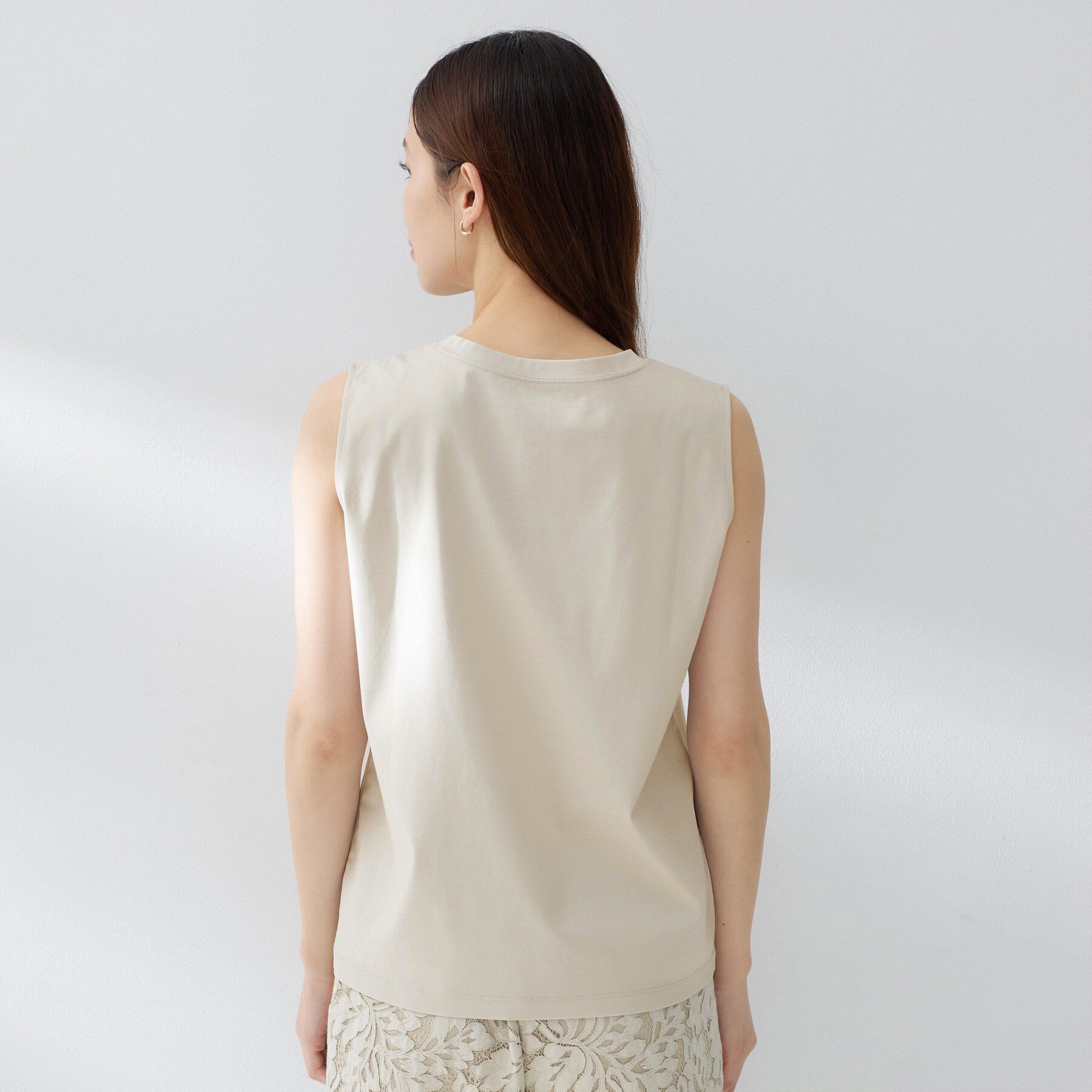 UNTITLED「【UV/接触冷感/消臭/抗菌防臭】ベーシックフレンチスリーブプルオーバー」|Tシャツ・カットソー|