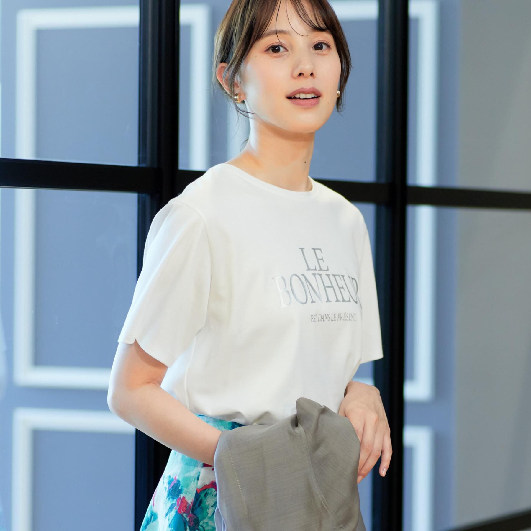 COUP DE CHANCE「【手洗い可／日本製】半袖ロゴTシャツ」|Tシャツ・カットソー|