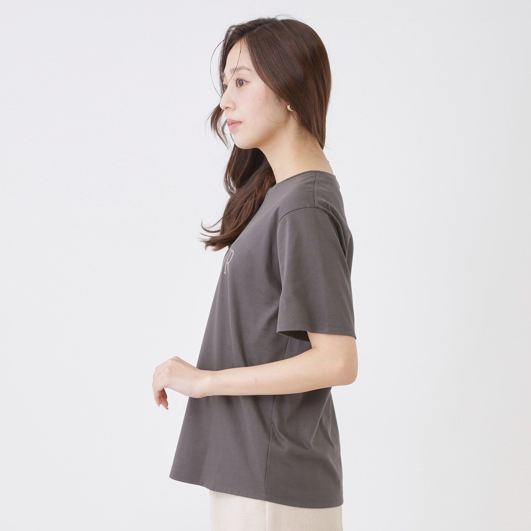 COUP DE CHANCE「【手洗い可／日本製】半袖ロゴTシャツ」|Tシャツ・カットソー|