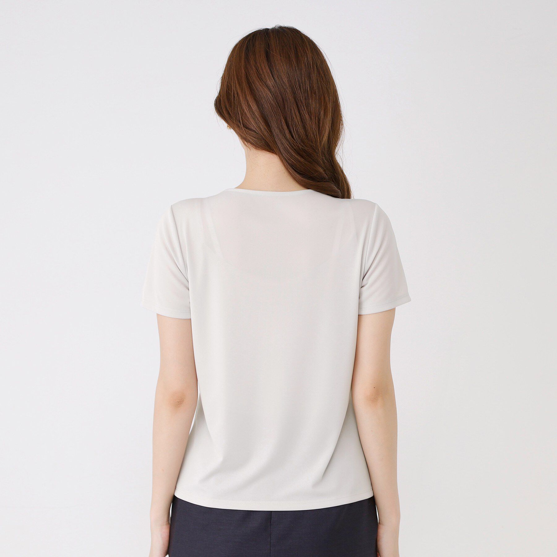 COUP DE CHANCE「【手洗い可／日本製】タックジャージートップス」|Tシャツ・カットソー|