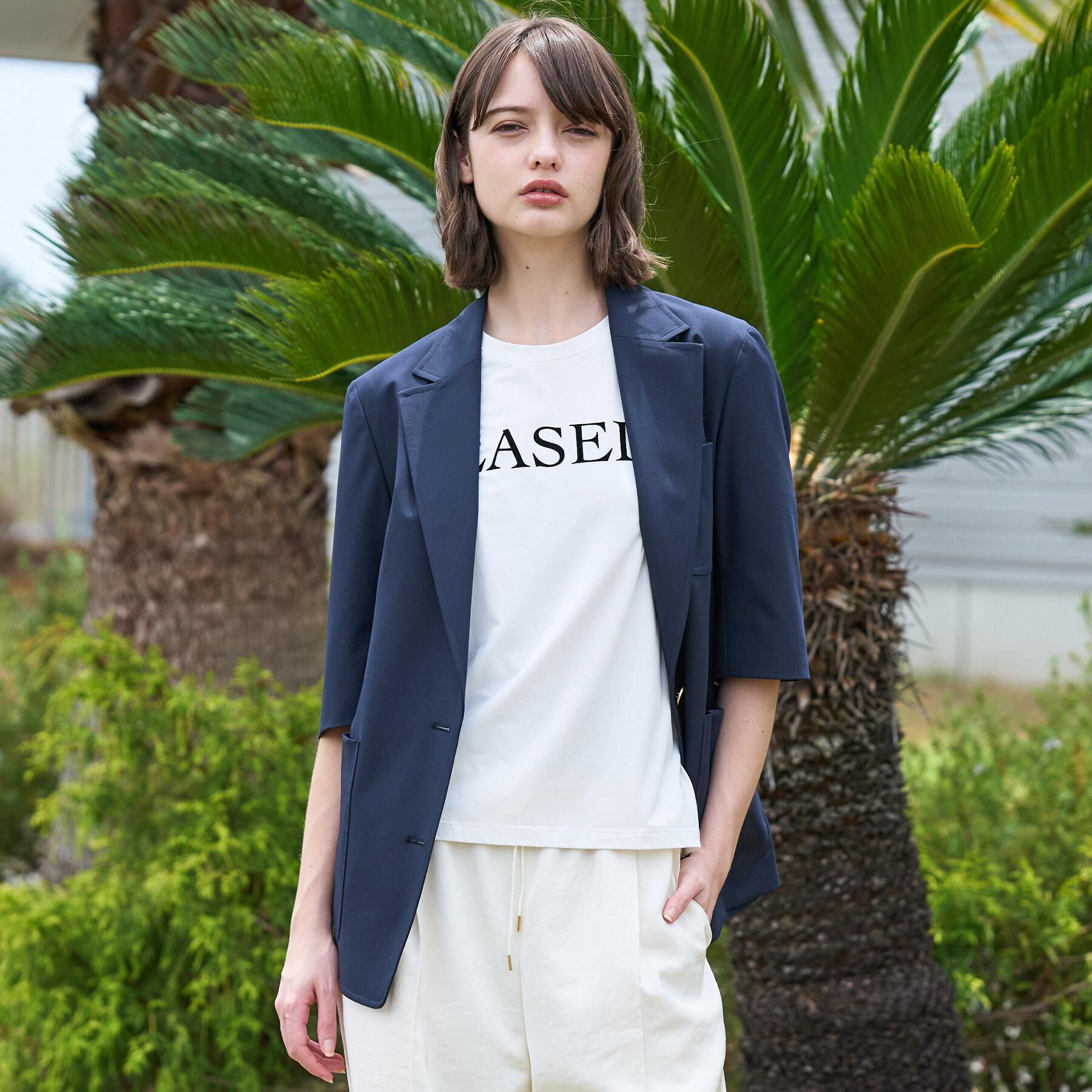 DRESSTERIOR「【接触冷感/セットアップ可】 2WAYストレッチスリークオータージャケット」|テーラードジャケット|