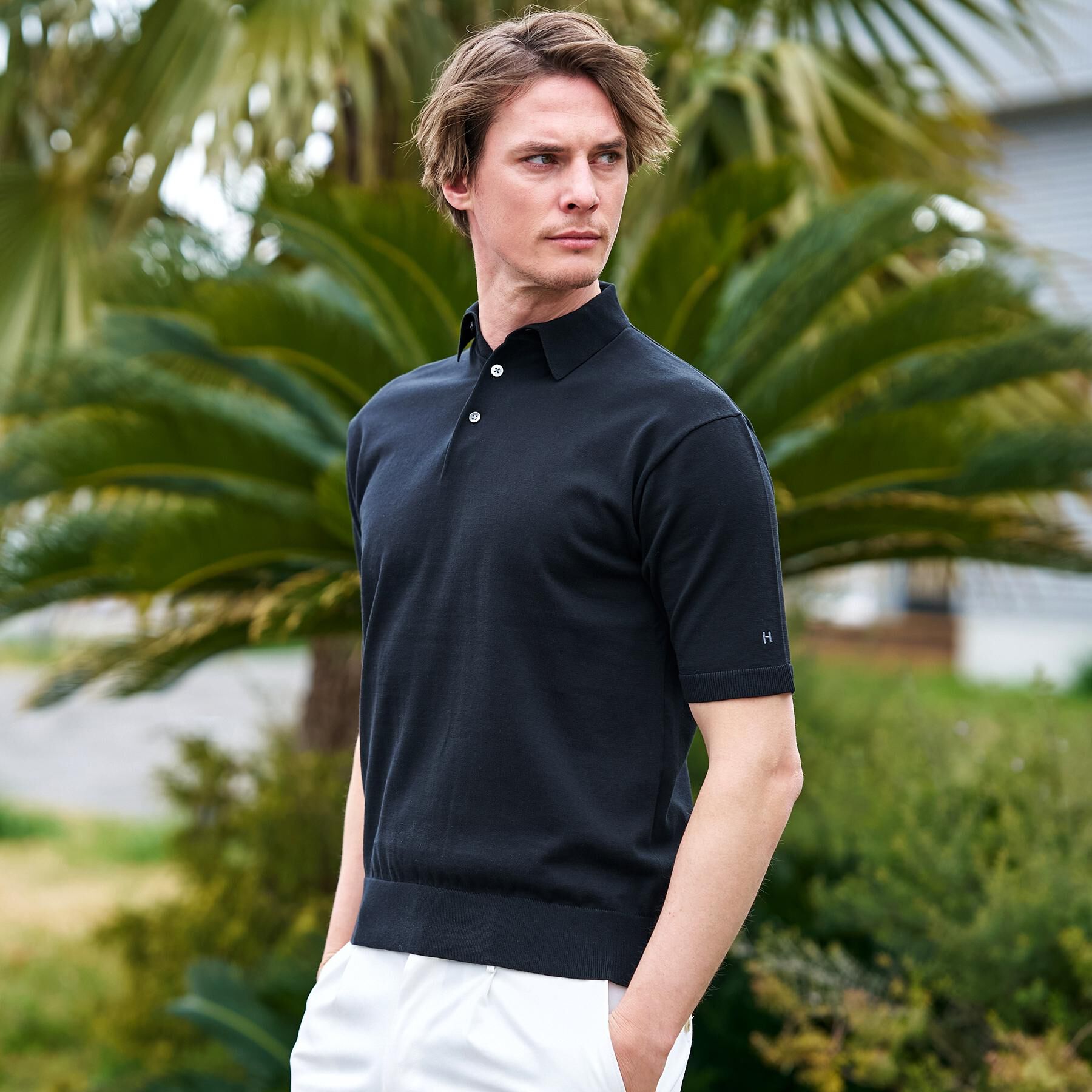 DRESSTERIOR「【干場義雅&times;DRESSTERIOR/再入荷】ウォッシャブル ニットポロシャツ」|ニット・セーター|
