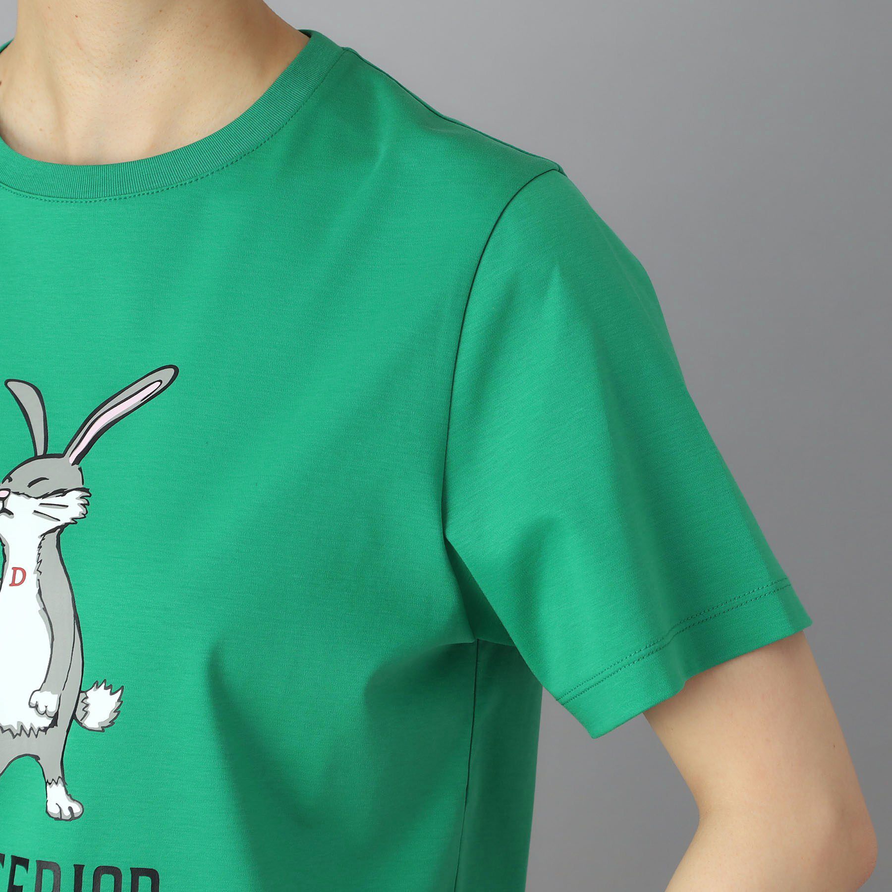 DRESSTERIOR「【接触冷感／抗菌防臭／消臭】アイスクリアコットン ピストルラビットT」|Tシャツ・カットソー|