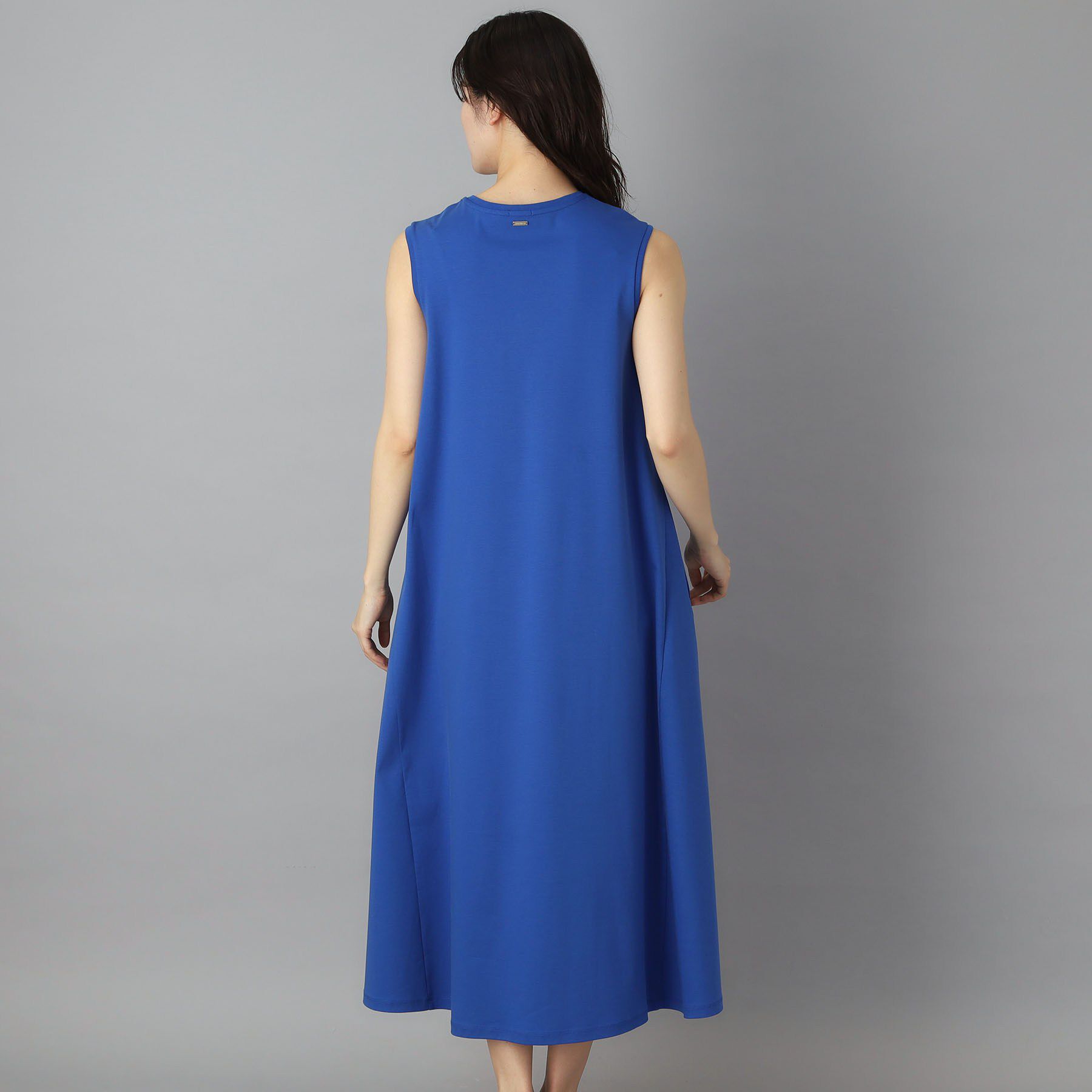 DRESSTERIOR「【接触冷感／抗菌防臭／消臭/ウォッシャブル】アイスクリアコットン フレンチスリーブワンピース」|ワンピース|
