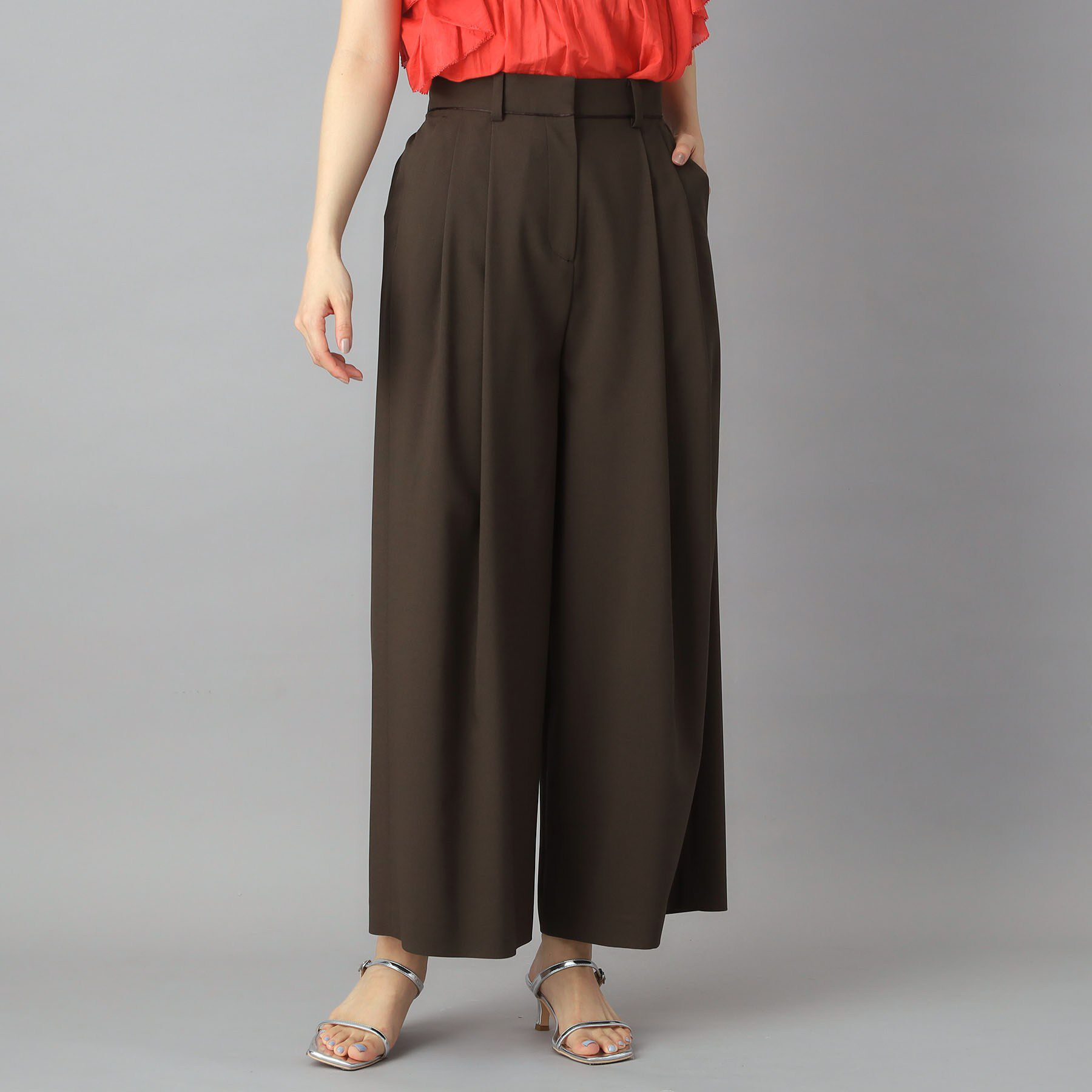 DRESSTERIOR「【接触冷感】イージーケアー クールタッチ ワイドパンツ」|その他|