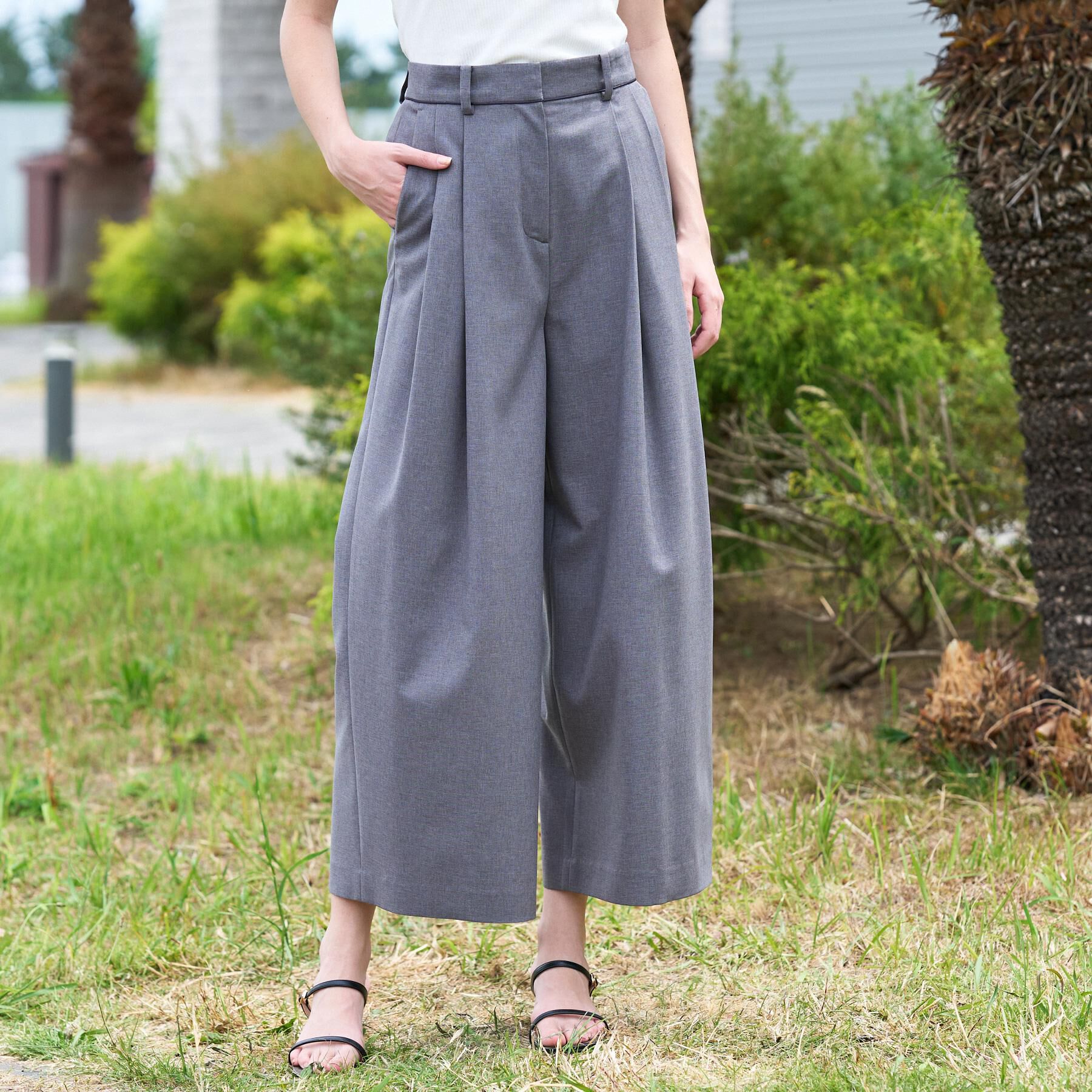 DRESSTERIOR「【接触冷感】イージーケアー クールタッチ ワイドパンツ」|その他|