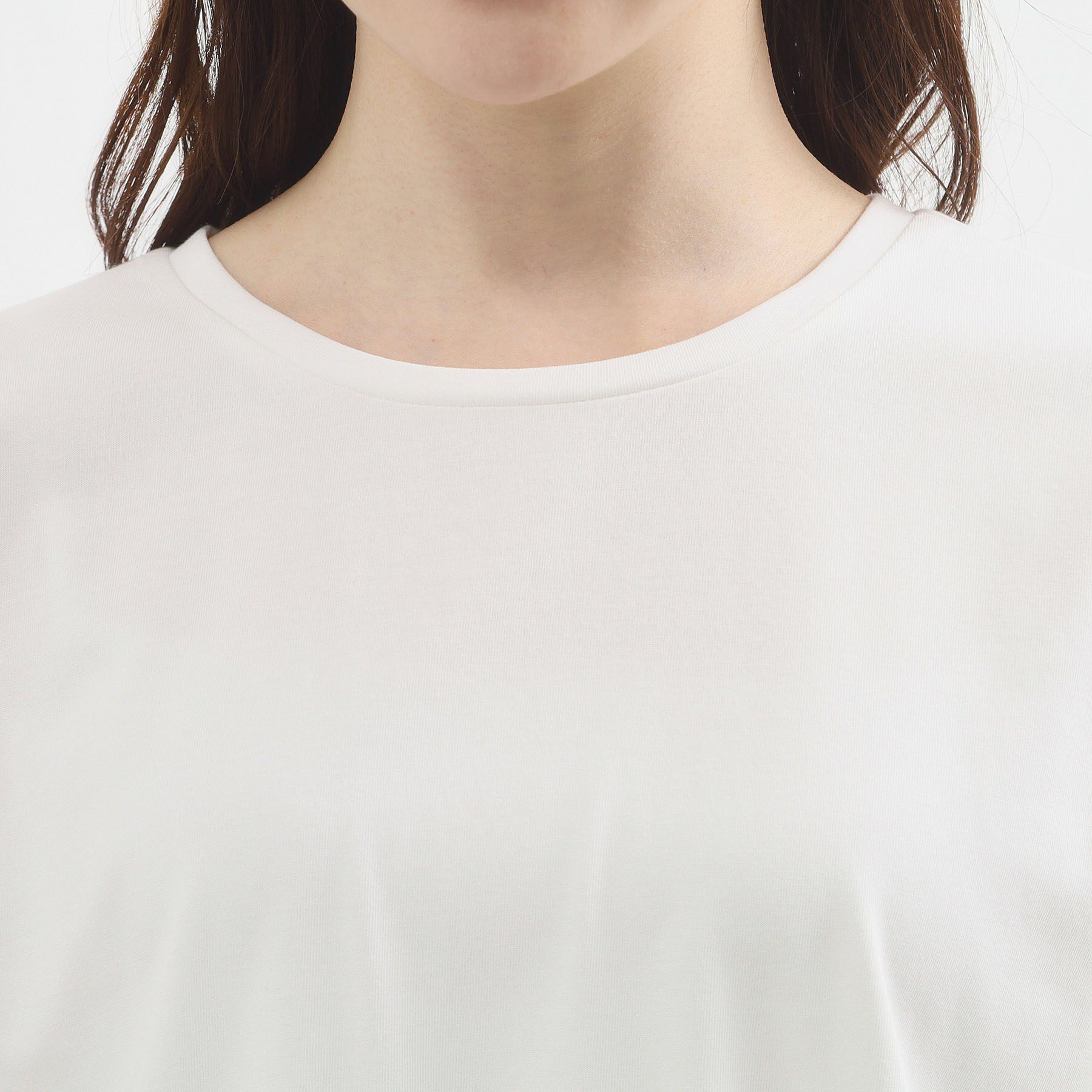 grove「【貴島明日香さん着用/UVカット】体型カバー叶う、バックプリーツTシャツ」|Tシャツ・カットソー|