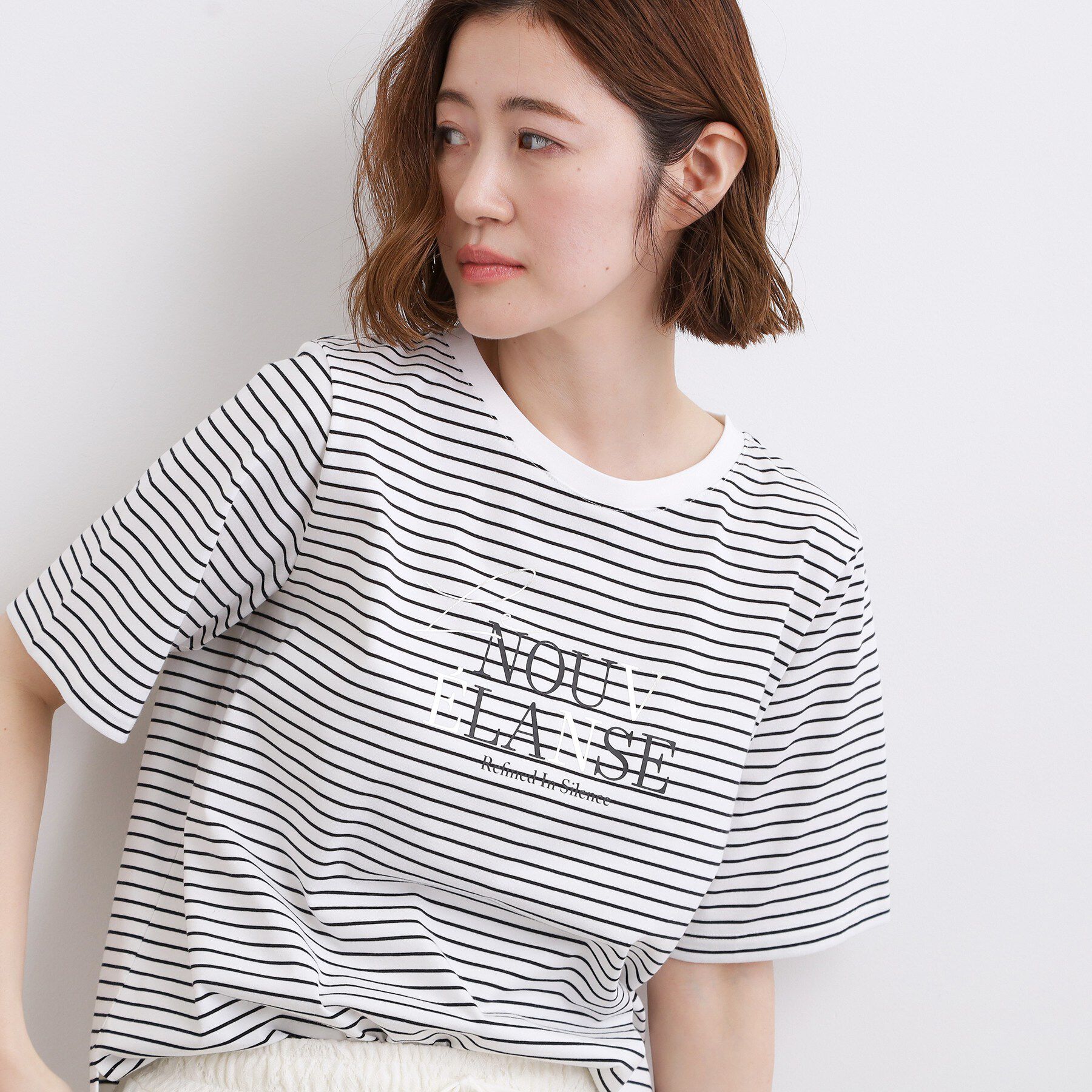grove「【吸水速乾・UVカット・接触冷感・マシンウォッシャブル】ベーシックMIXロゴプリントT」|Tシャツ・カットソー|