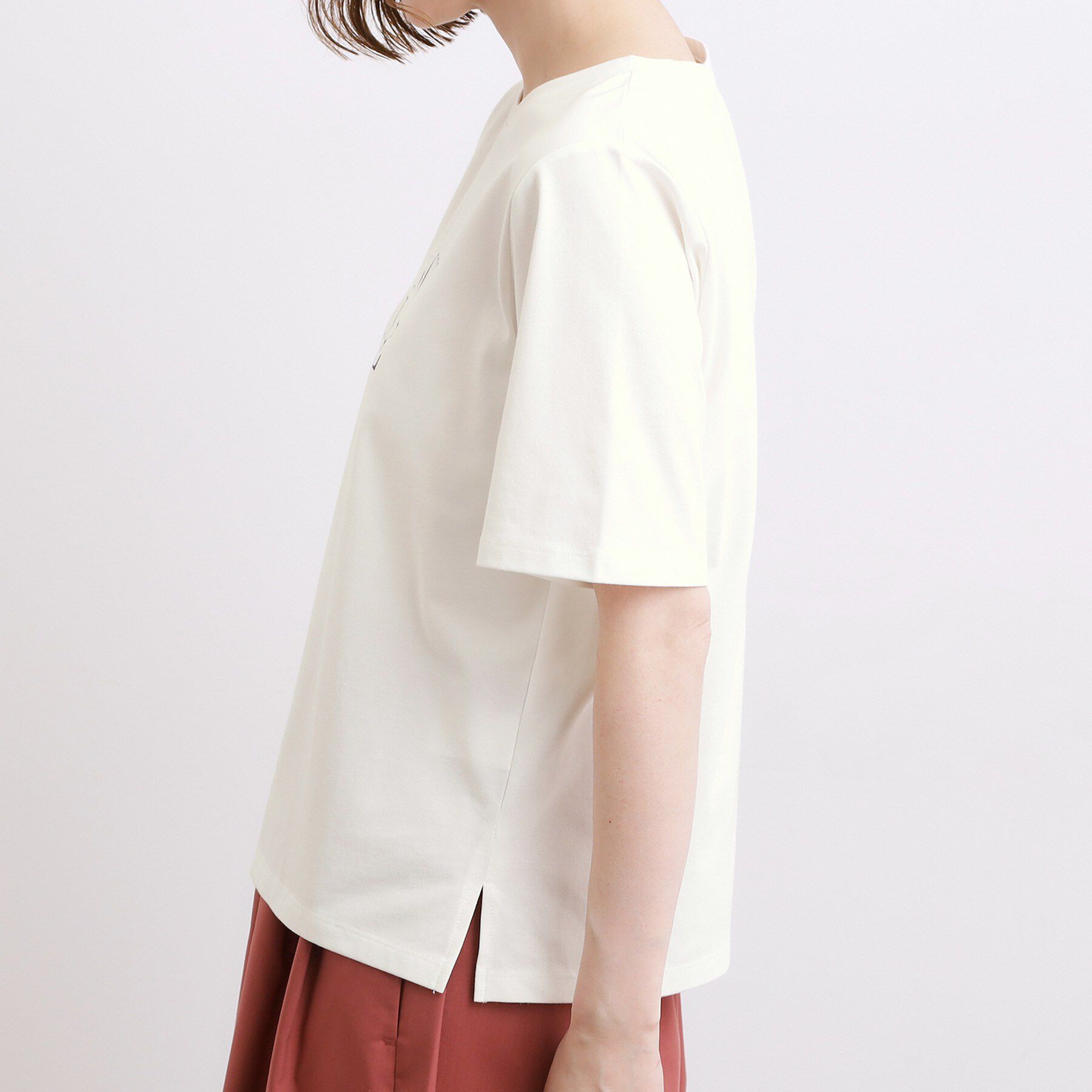 grove「【吸水速乾・UVカット・接触冷感・マシンウォッシャブル】ベーシックMIXロゴプリントT」|Tシャツ・カットソー|