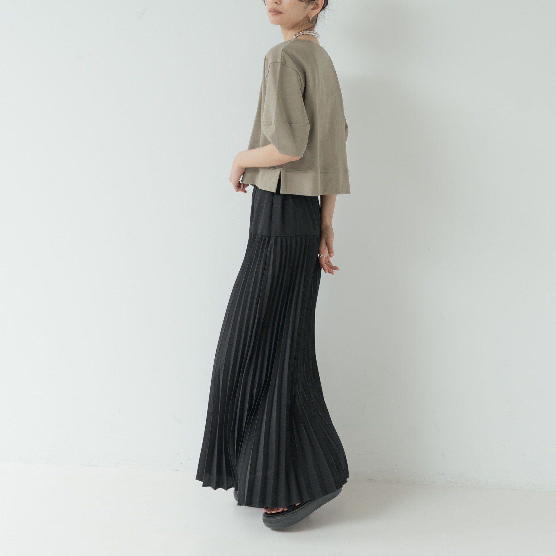 GALLEST「ハーフスリーブフォルムカットソー【再入荷／マシンウォッシュ／接触冷感】」|Tシャツ・カットソー|