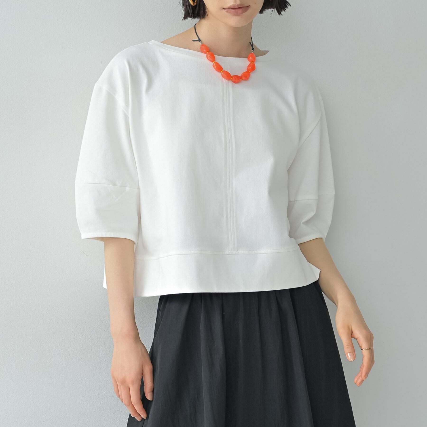 GALLEST「ハーフスリーブフォルムカットソー【再入荷／マシンウォッシュ／接触冷感】」|Tシャツ・カットソー|