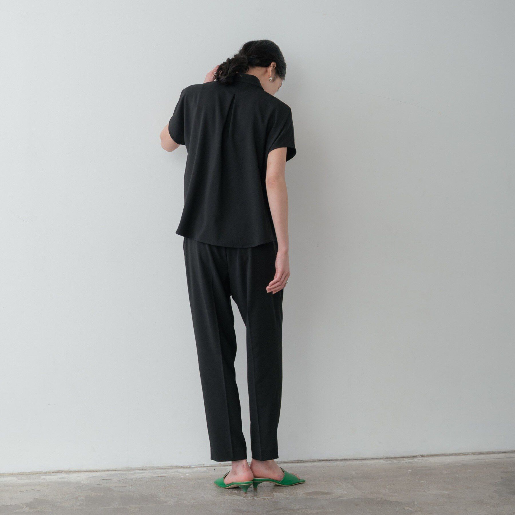 GALLEST「Comfy SET UP｜フレアスリーブブラウス【セットアップ対応／通勤／カセット服／接触冷感／UV」|シャツ・ブラウス|