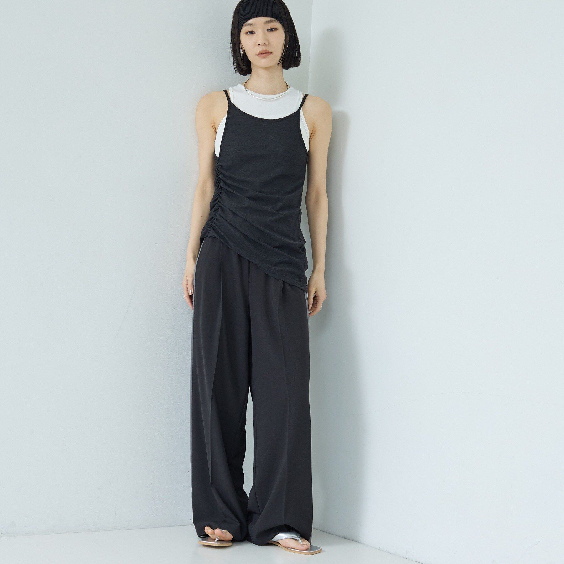 GALLEST「シャーリングレイヤータンク」|Tシャツ・カットソー|