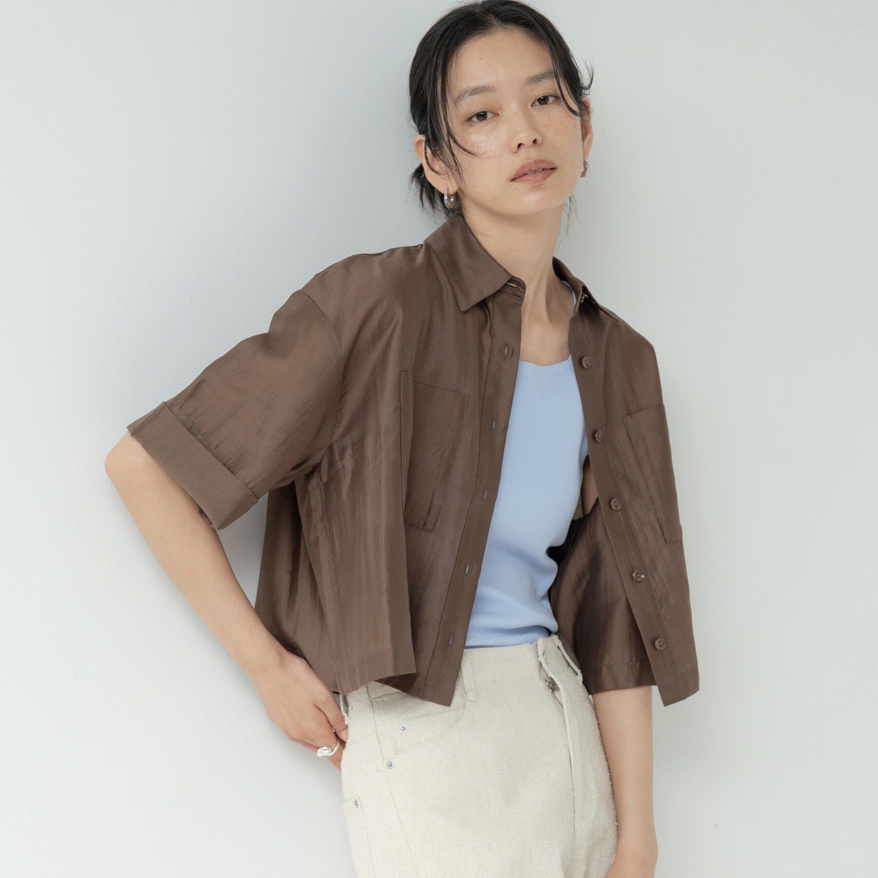 GALLEST「ボックスシルエットシアーシャツ【接触冷感】」|シャツ・ブラウス|