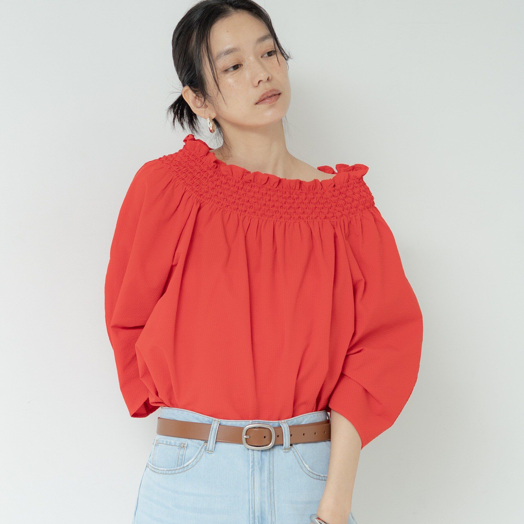 GALLEST「サッカーオフショルブラウス【再入荷／2WAY】」|シャツ・ブラウス|