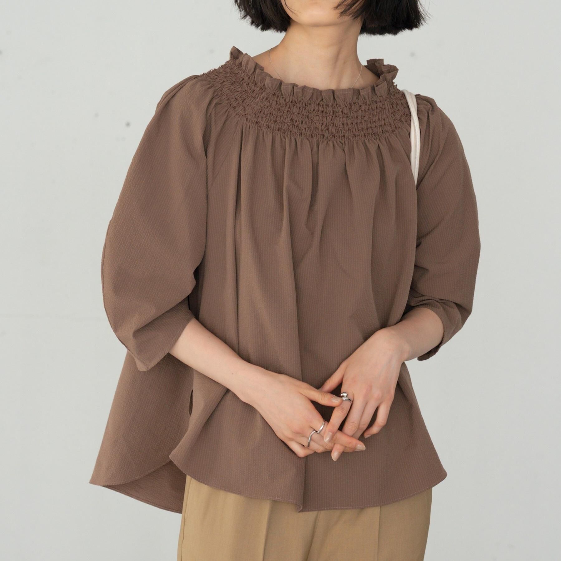 GALLEST「サッカーオフショルブラウス【再入荷／2WAY】」|シャツ・ブラウス|