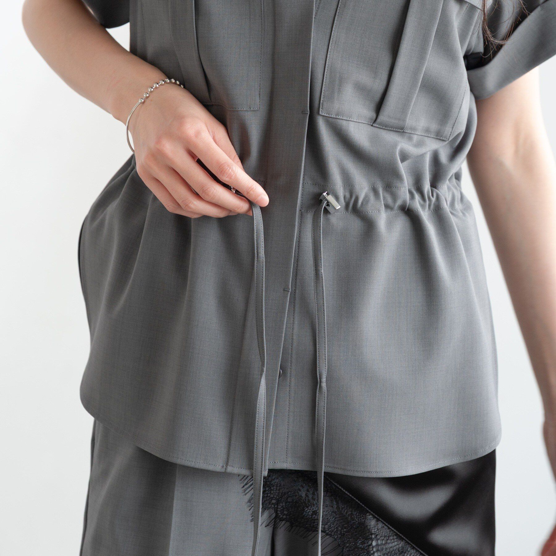 GALLEST「Comfy SET UP｜サファリシャツ【セットアップ対応／通勤／カセット服／接触冷感／UVカット】」|シャツ・ブラウス|
