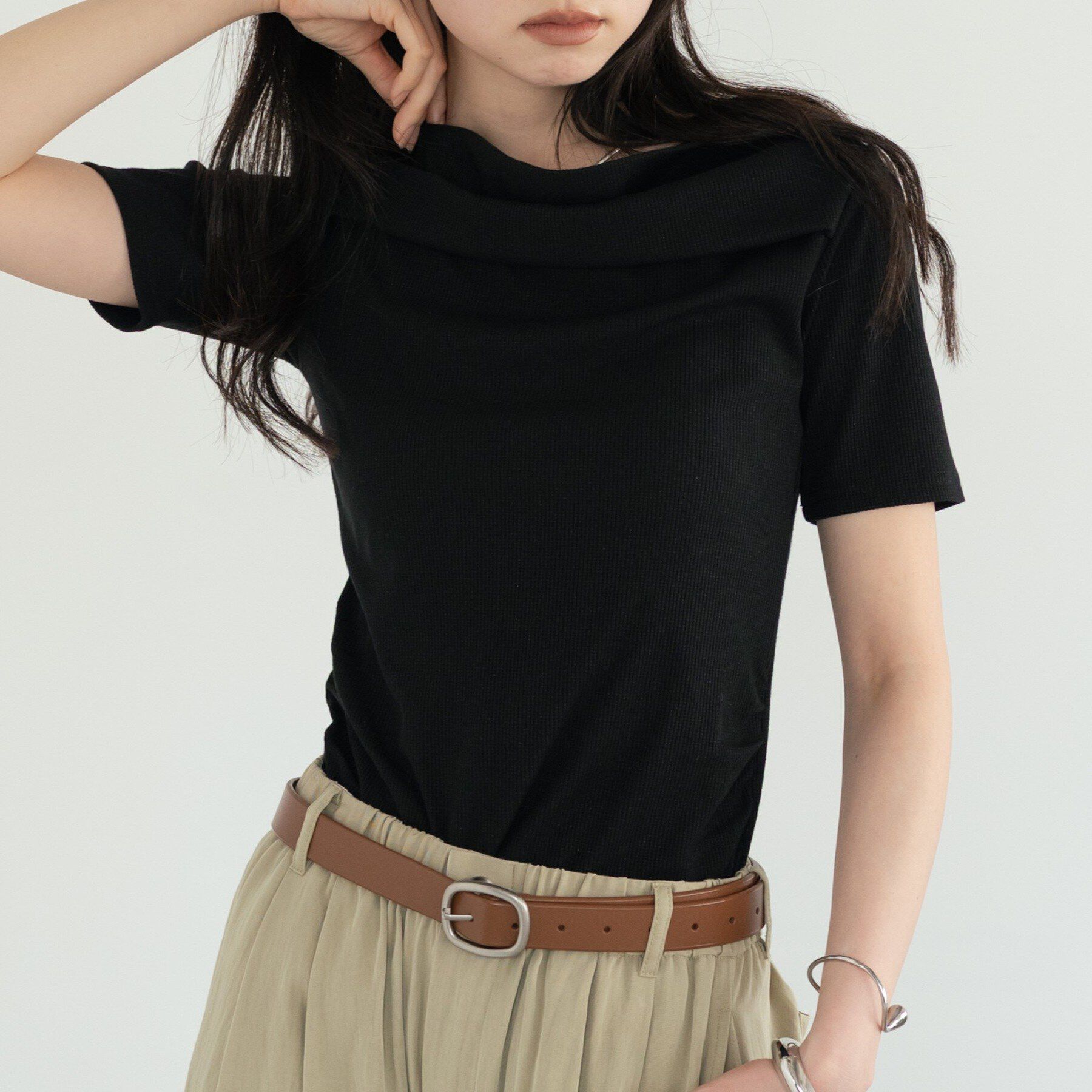 GALLEST「オフショルハーフスリーブカットソー」|Tシャツ・カットソー|