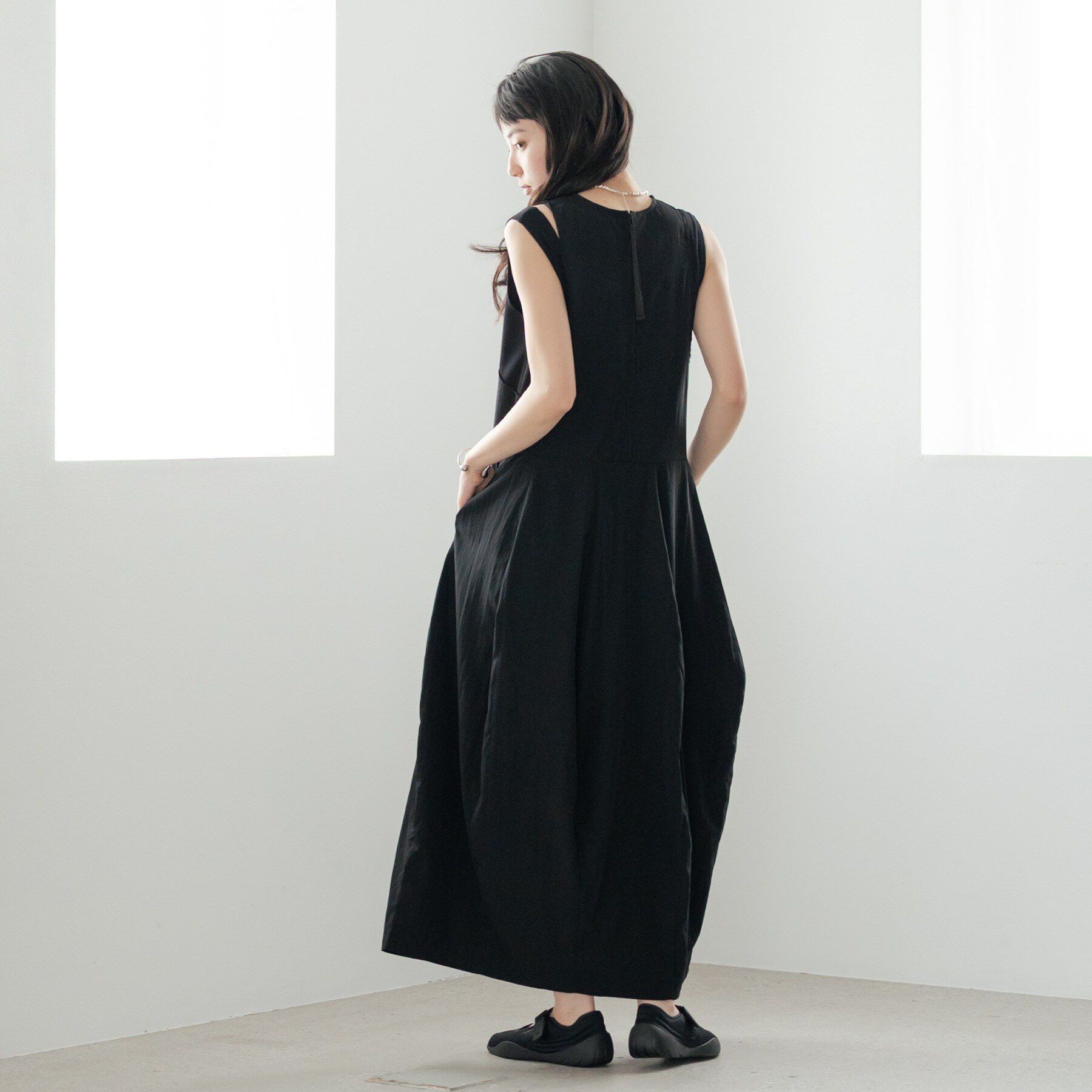 GALLEST「イレギュラータックナイロンワンピース【再入荷】」|ワンピース|