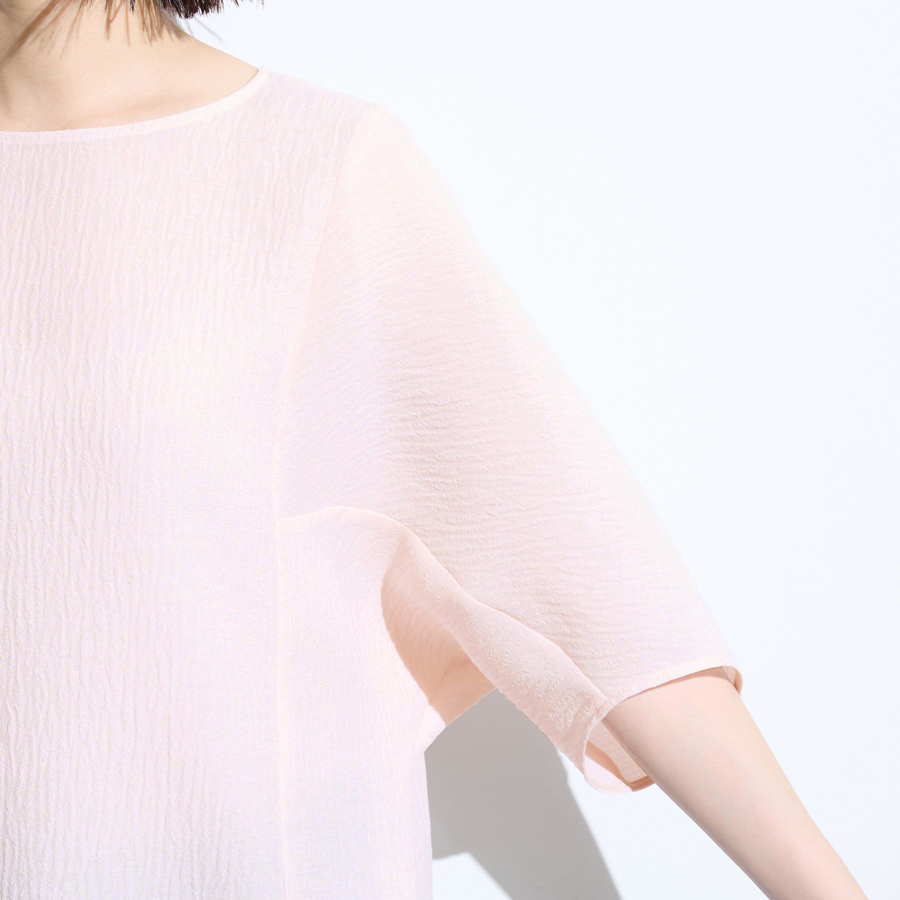INDIVI「【華奢見え】ジャカード ドルマントップス」|Tシャツ・カットソー|
