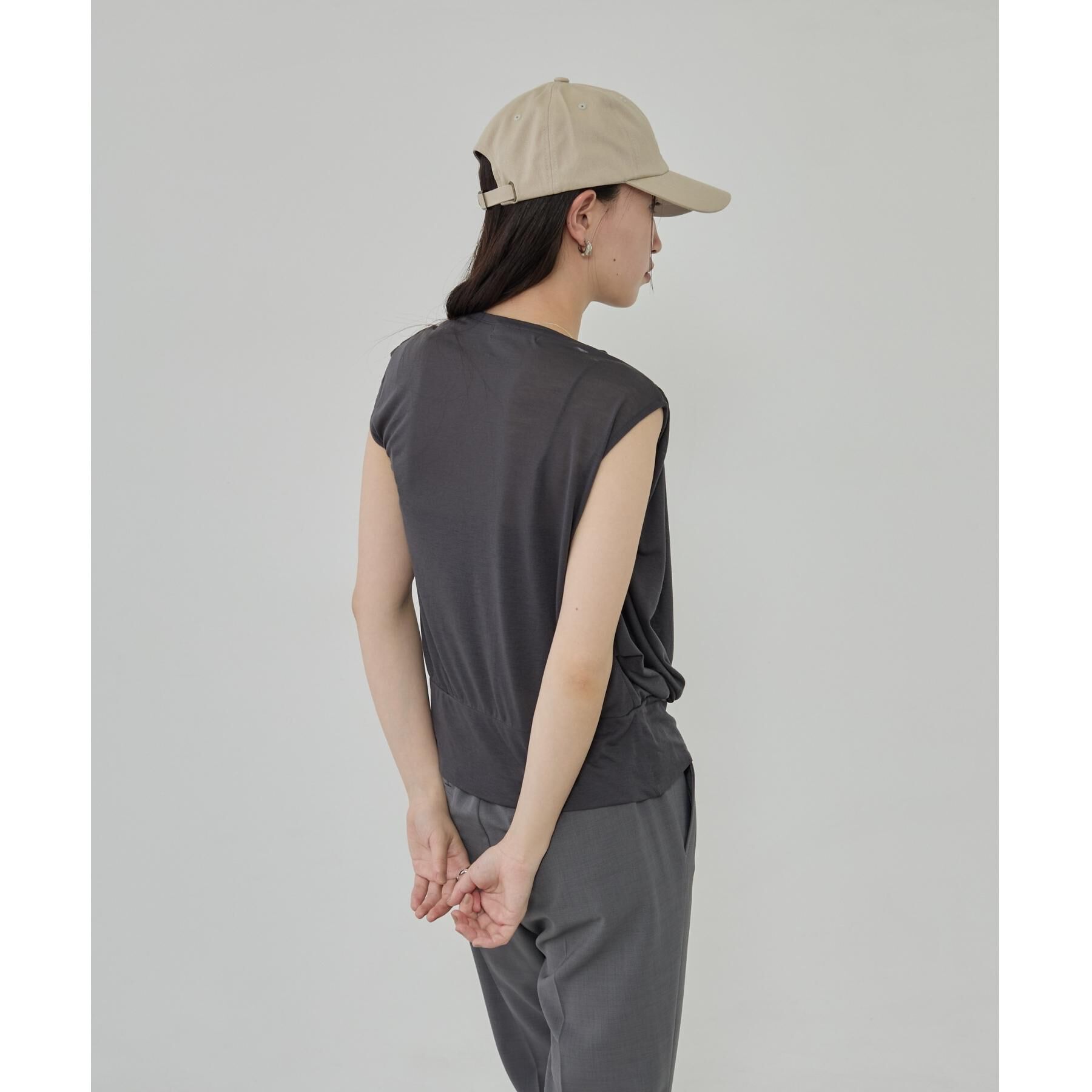 GALLEST「アシメドレープカットソー」|Tシャツ・カットソー|
