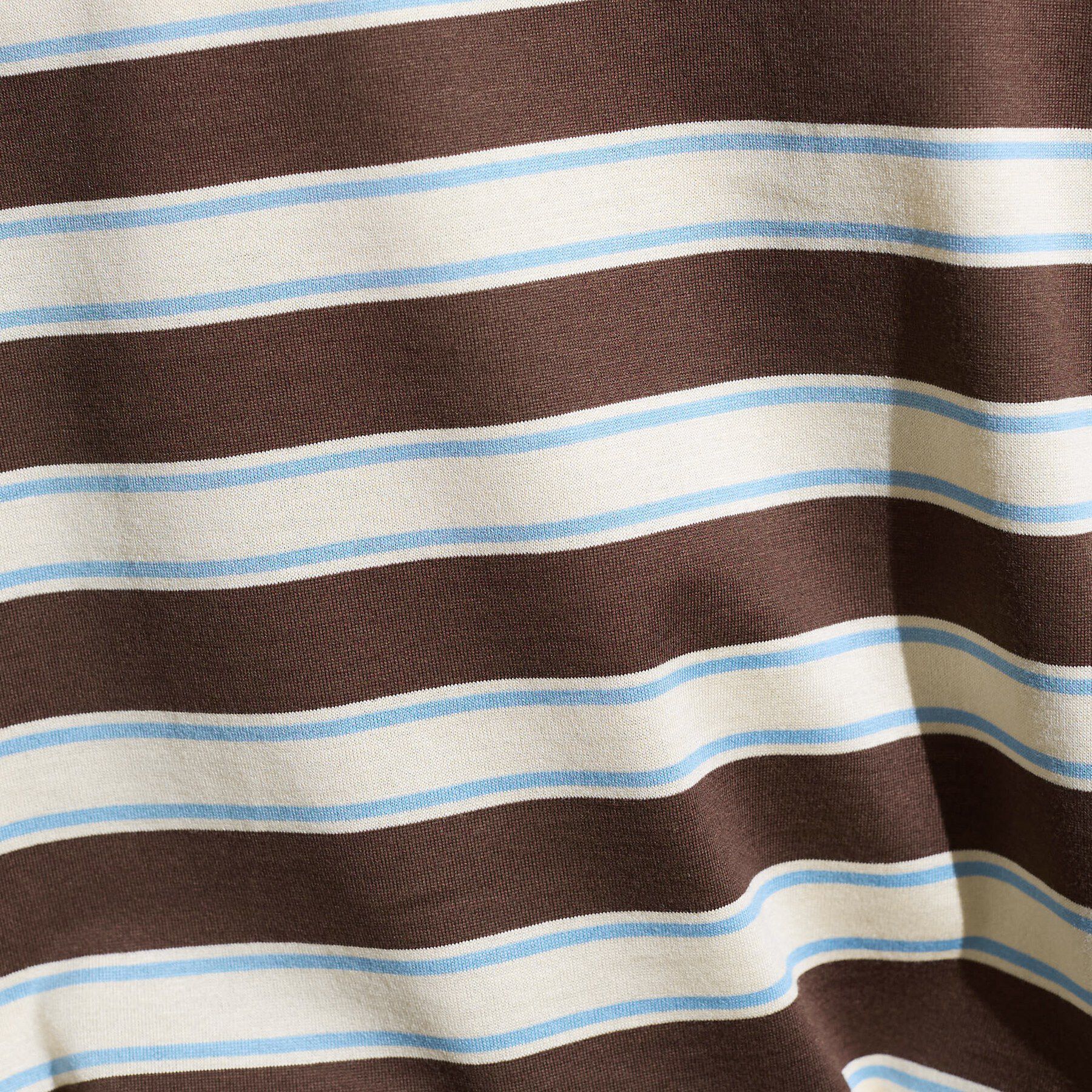 INDIVI「【体型カバー】ボーダードルマントップス」|Tシャツ・カットソー|