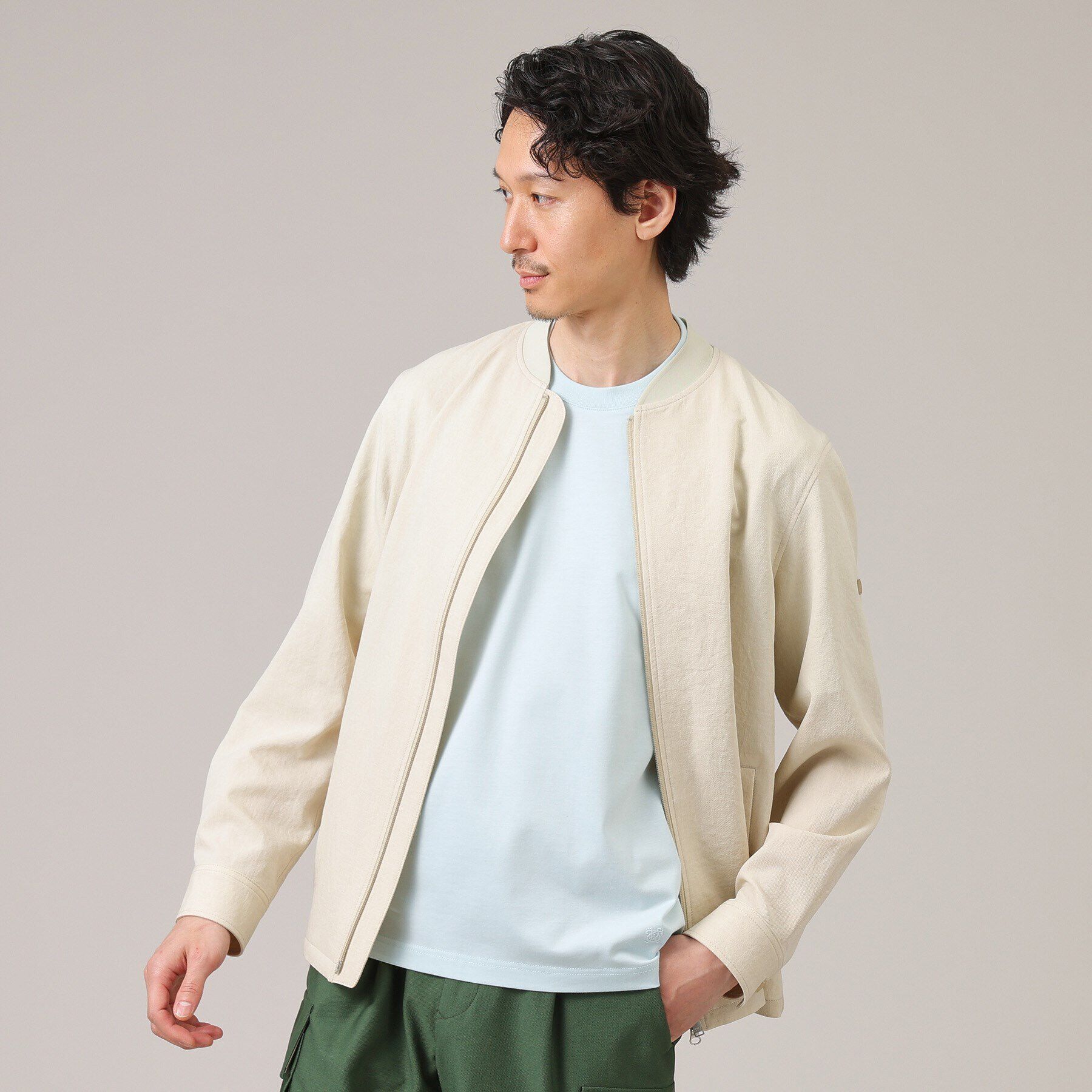 TAKEO KIKUCHI「【抗菌防臭】ジャケットインナー 半袖 カットソー」|Tシャツ・カットソー|