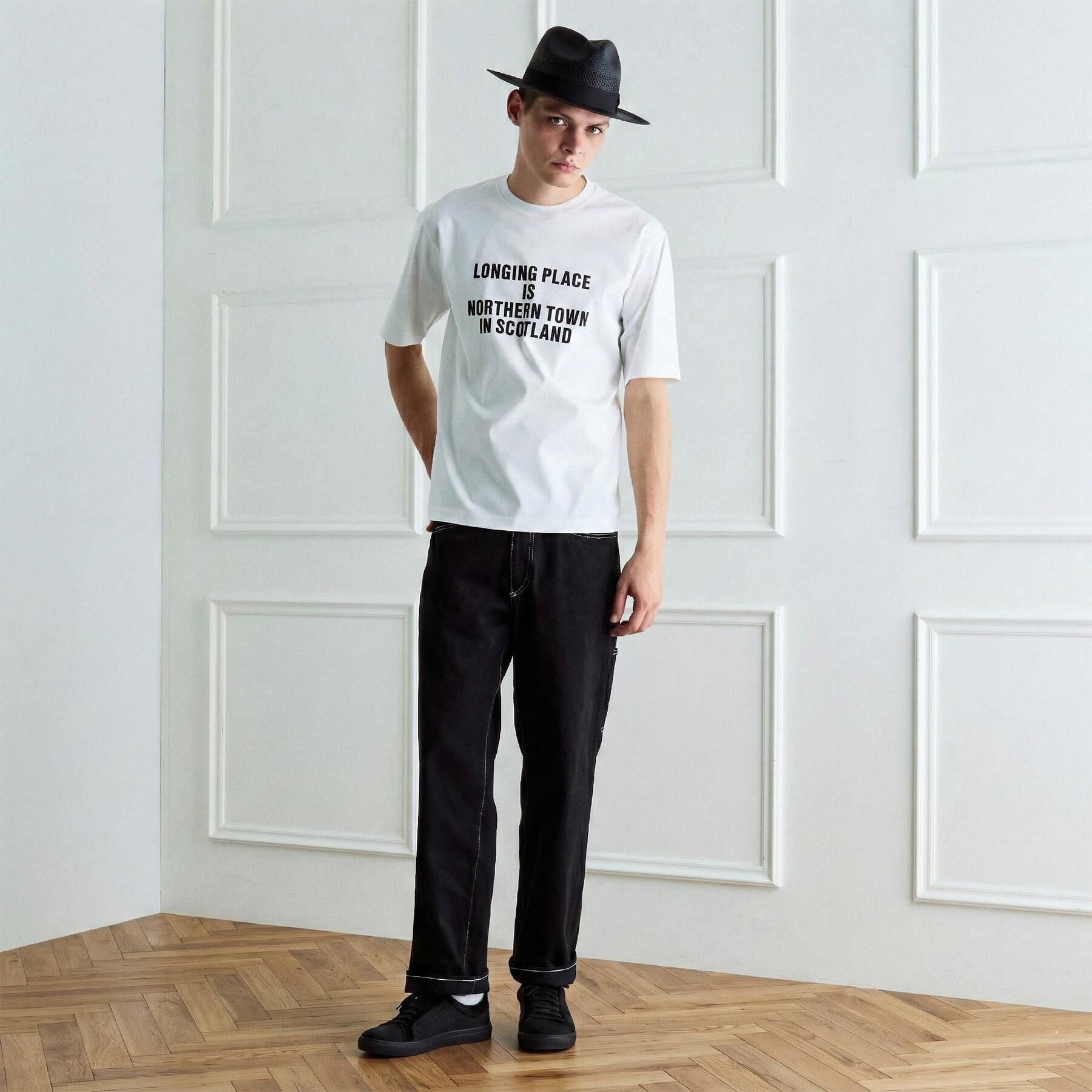 TAKEO KIKUCHI「【BOWLER HAT LABEL】アイスクリアコットン バッククロスピストル 半袖Tシャツ」|Tシャツ・カットソー|