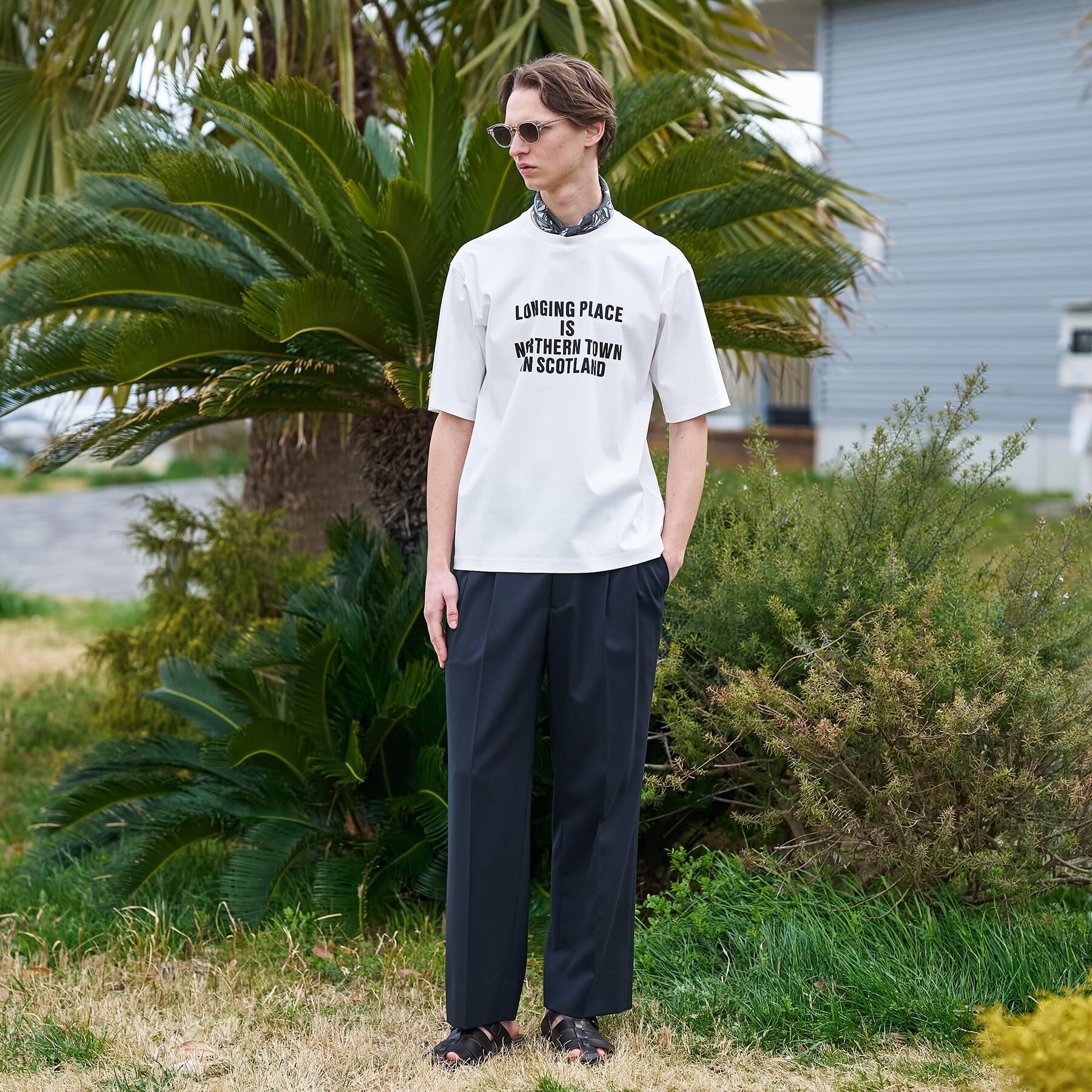 TAKEO KIKUCHI「【BOWLER HAT LABEL】アイスクリアコットン バッククロスピストル 半袖Tシャツ」|Tシャツ・カットソー|