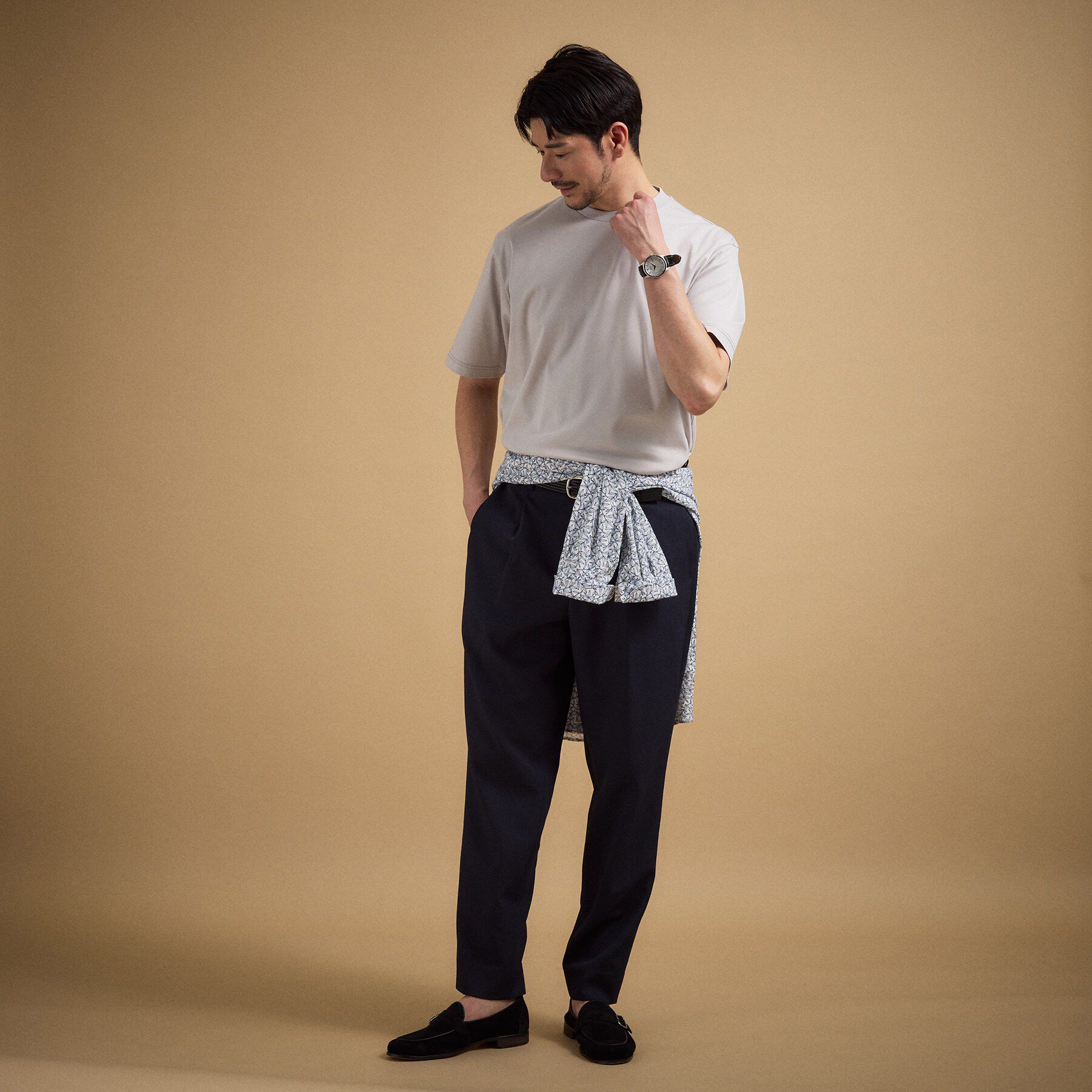 TAKEO KIKUCHI「【接触冷感】アイスクリアコットン Tシャツ」|Tシャツ・カットソー|