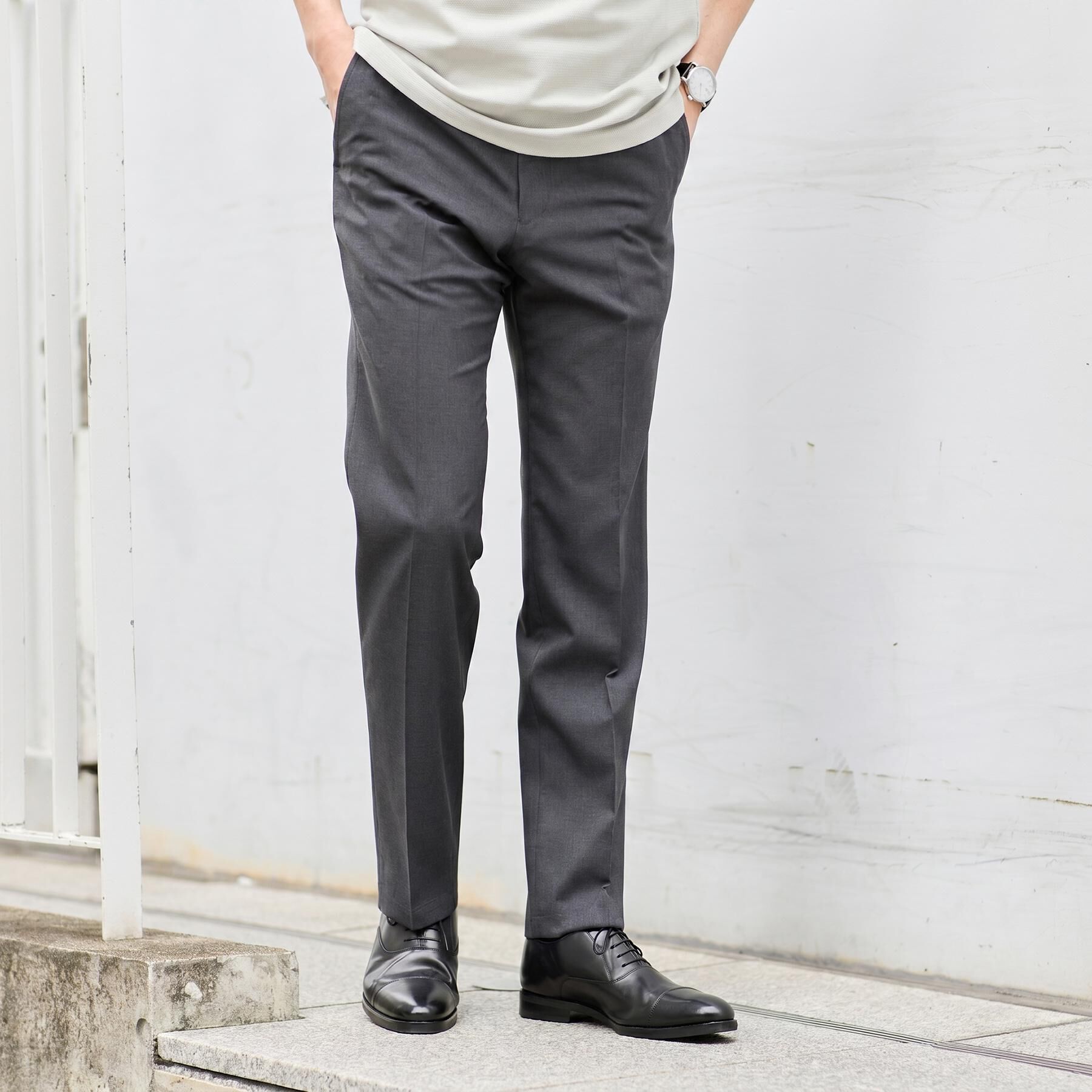 TAKEO KIKUCHI「【接触冷感】新定番ウールライクトロ　パンツ」|その他|