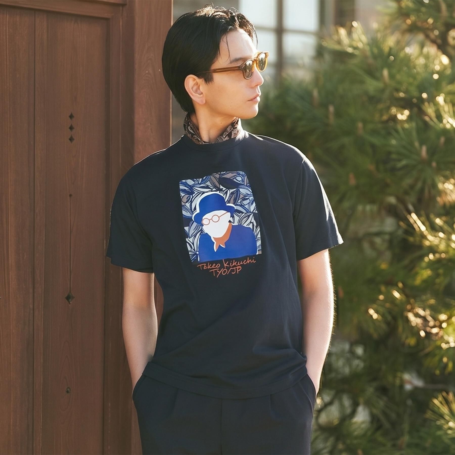 TAKEO KIKUCHI「ポートレートアートＴシャツ」|Tシャツ・カットソー|