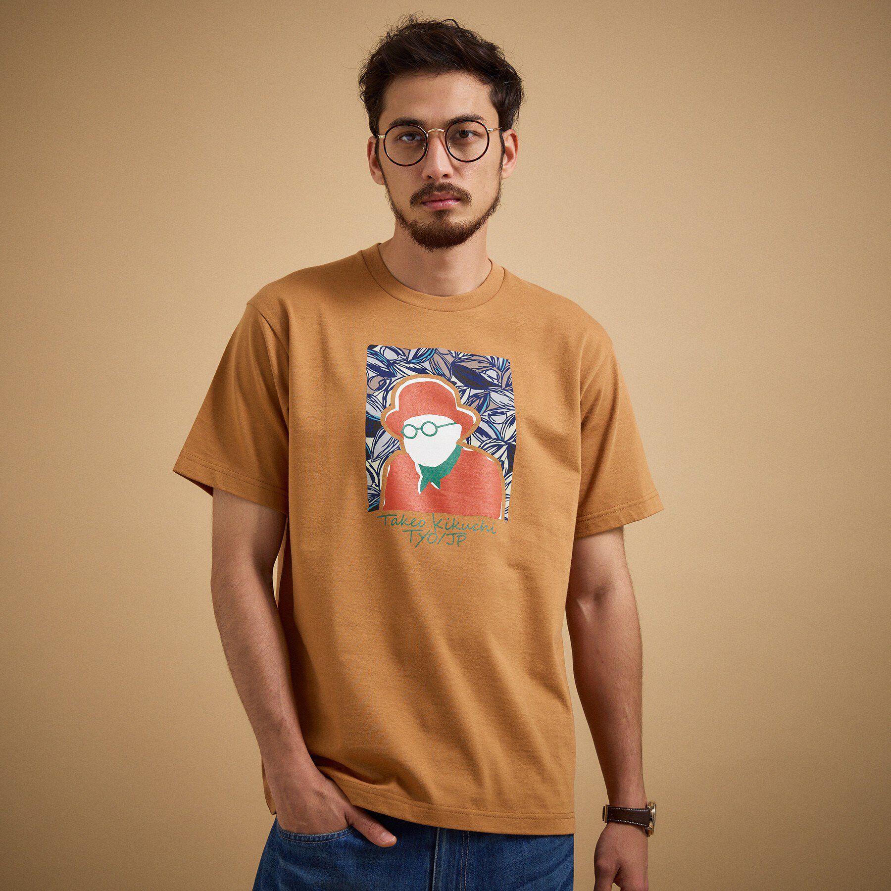 TAKEO KIKUCHI「ポートレートアートＴシャツ」|Tシャツ・カットソー|