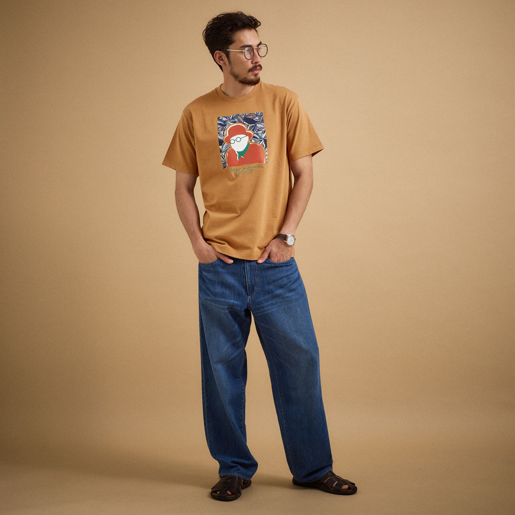 TAKEO KIKUCHI「ポートレートアートＴシャツ」|Tシャツ・カットソー|