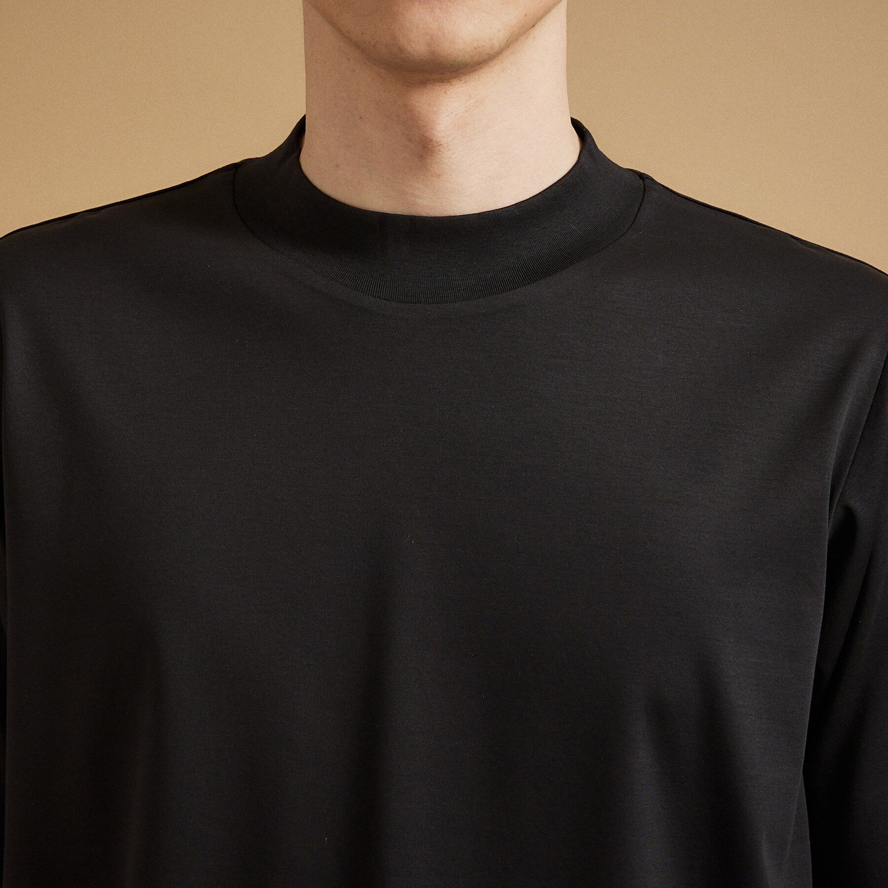 TAKEO KIKUCHI「【接触冷感】アイスクリアコットン モックネック Tシャツ」|Tシャツ・カットソー|