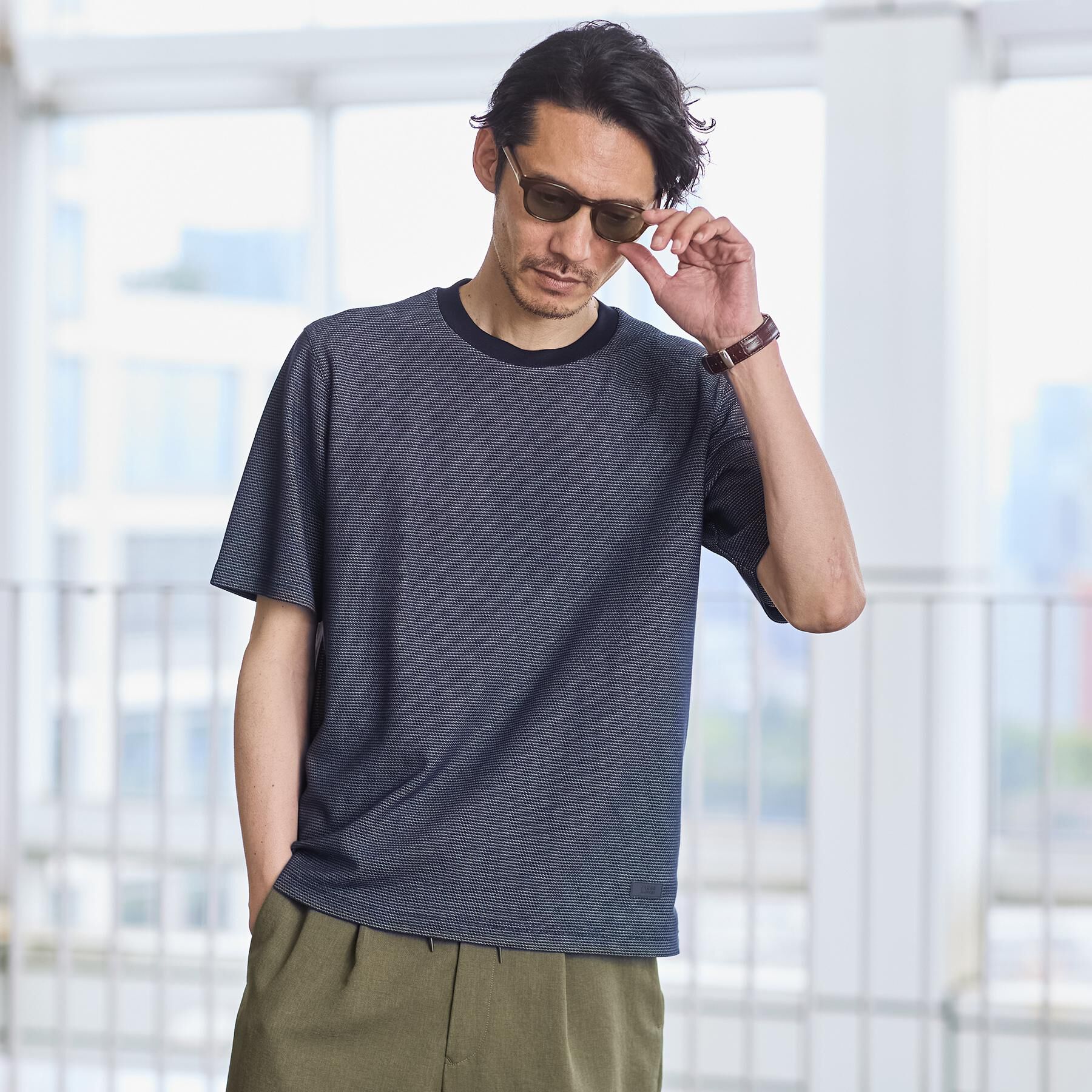TAKEO KIKUCHI「【抗菌防臭】ステイフレッシュ Tシャツ」|Tシャツ・カットソー|