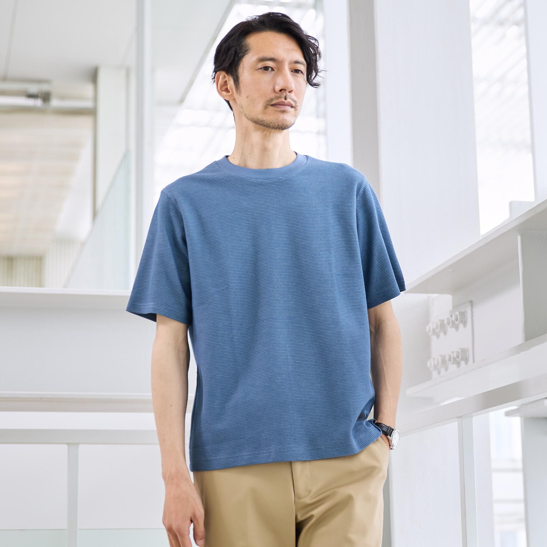 TAKEO KIKUCHI「【抗菌防臭】ステイフレッシュ Tシャツ」|Tシャツ・カットソー|