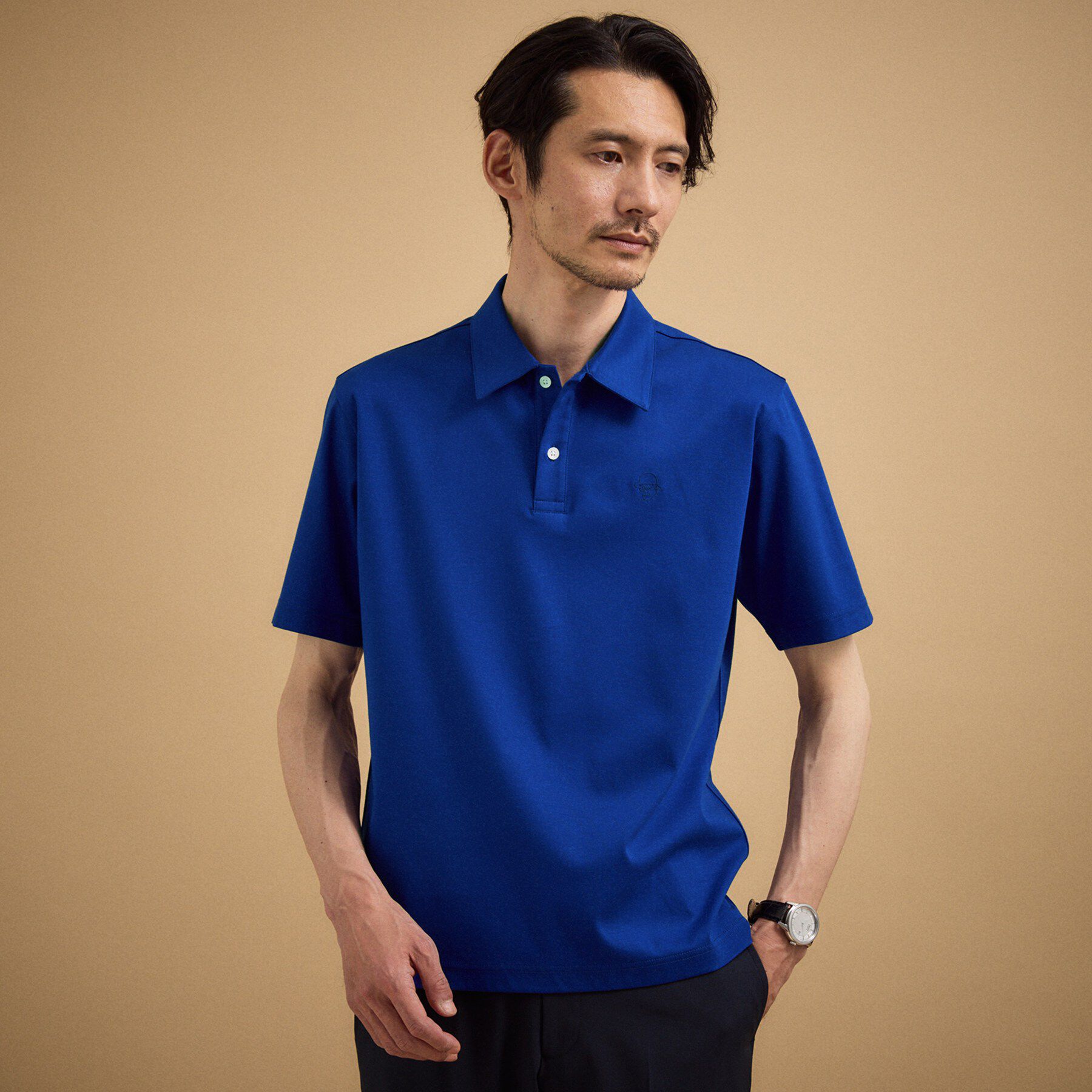 TAKEO KIKUCHI「【接触冷感】アイスクリアコットン ワンポイント ポロシャツ」|ポロシャツ|