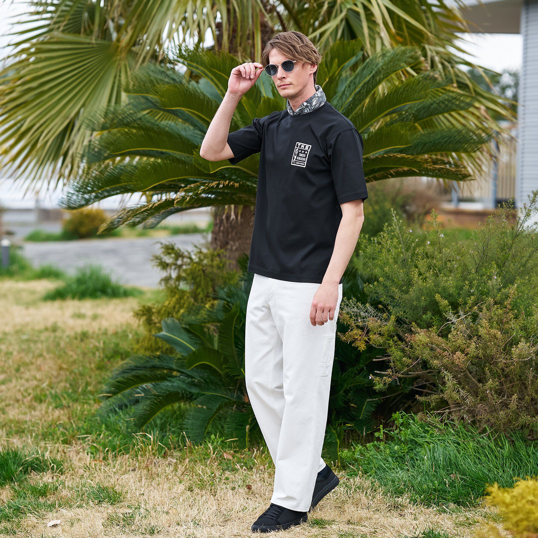 TAKEO KIKUCHI「【BOWLER HAT LABEL】アイスクリアコットン ラッキーセブン 半袖Tシャツ」|Tシャツ・カットソー|
