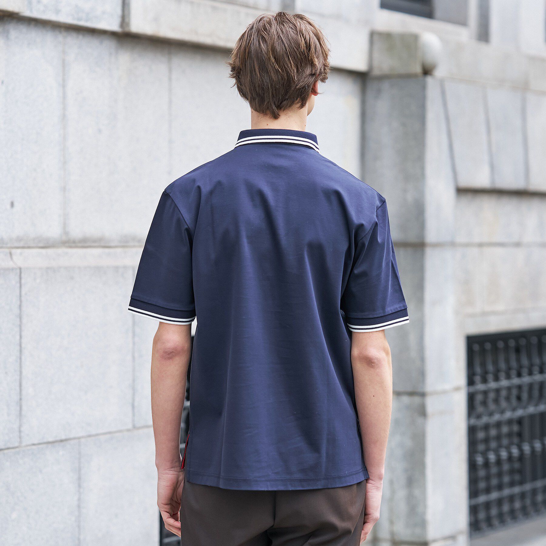 TAKEO KIKUCHI「【BOWLER HAT LABEL】アイスクリアコットン ボーラーハットウォーカー ポロシャツ」|ポロシャツ|