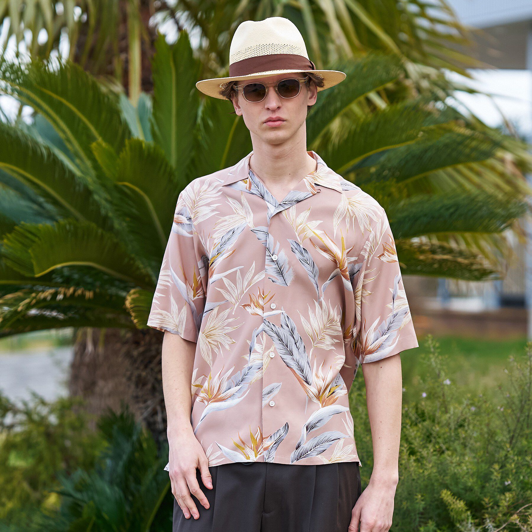 TAKEO KIKUCHI「【BOWLER HAT LABEL】トロピカルフローラル レーヨンシャツ」|シャツ・ブラウス|