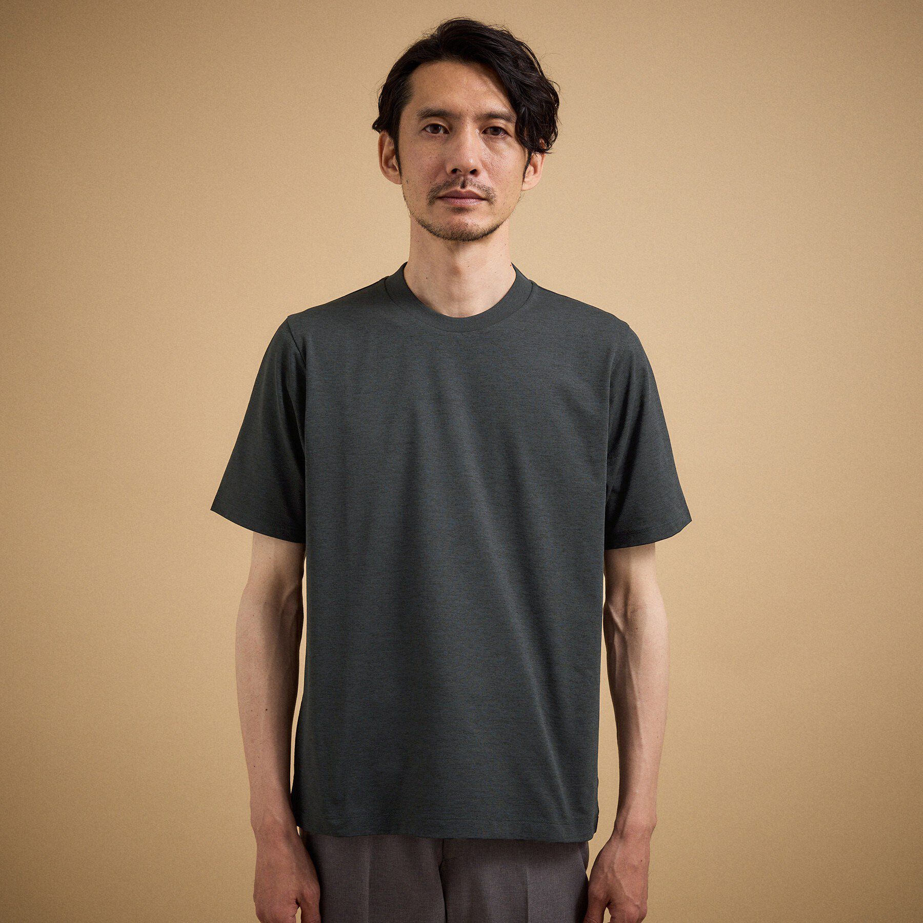 TAKEO KIKUCHI「【汗染み軽減/接触冷感】テーラード Tシャツ」|Tシャツ・カットソー|