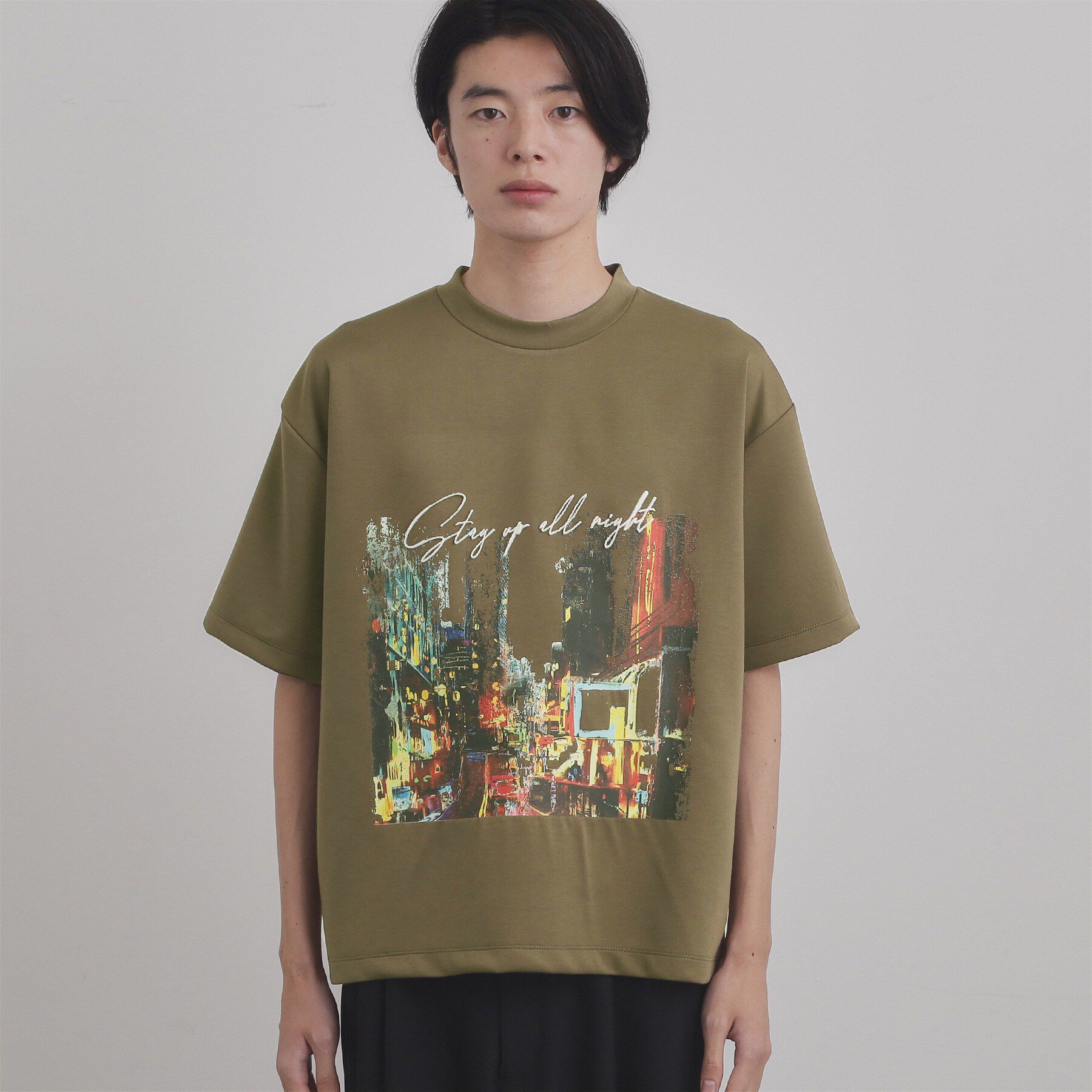 tk.TAKEO KIKUCHI「ブラシ刺繍半袖Ｔシャツ」|Tシャツ・カットソー|