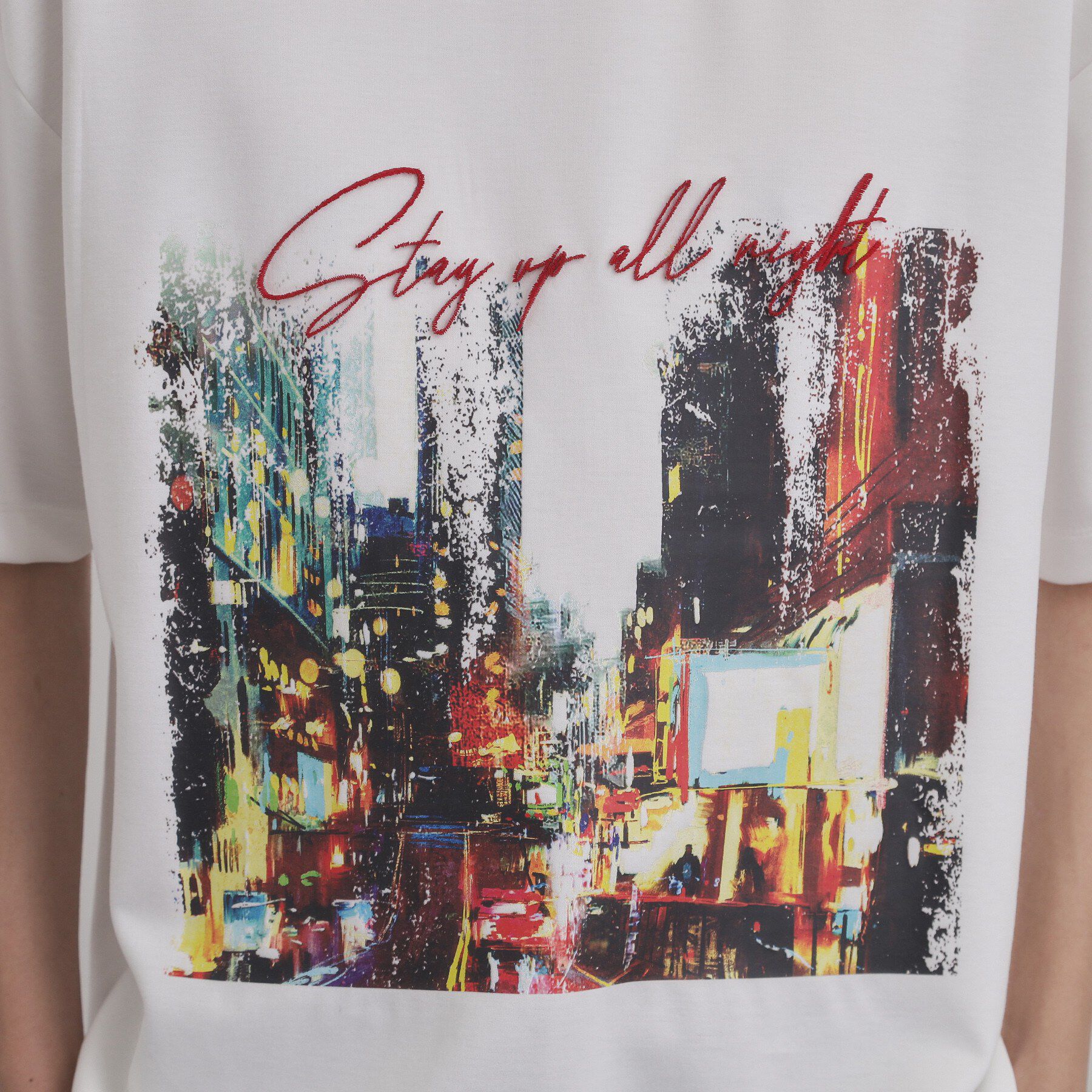 tk.TAKEO KIKUCHI「ブラシ刺繍半袖Ｔシャツ」|Tシャツ・カットソー|